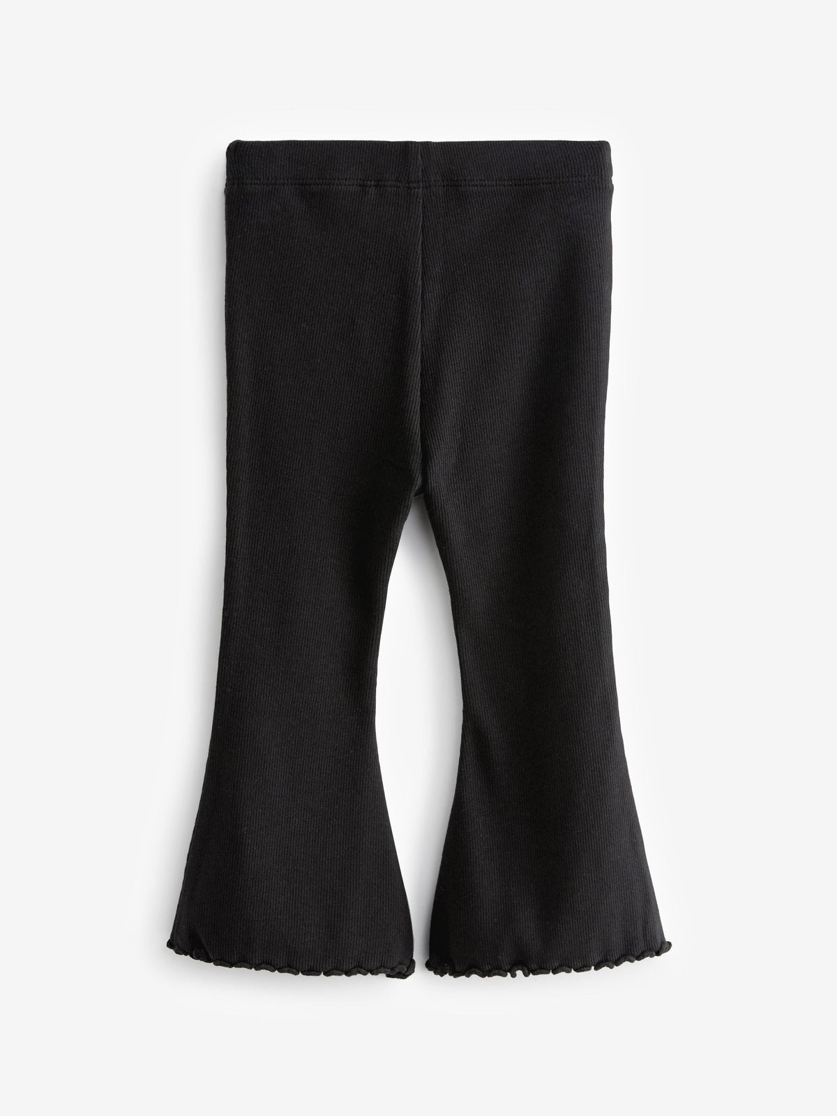 Black Rib Flare Leggings (3mths-7yrs)