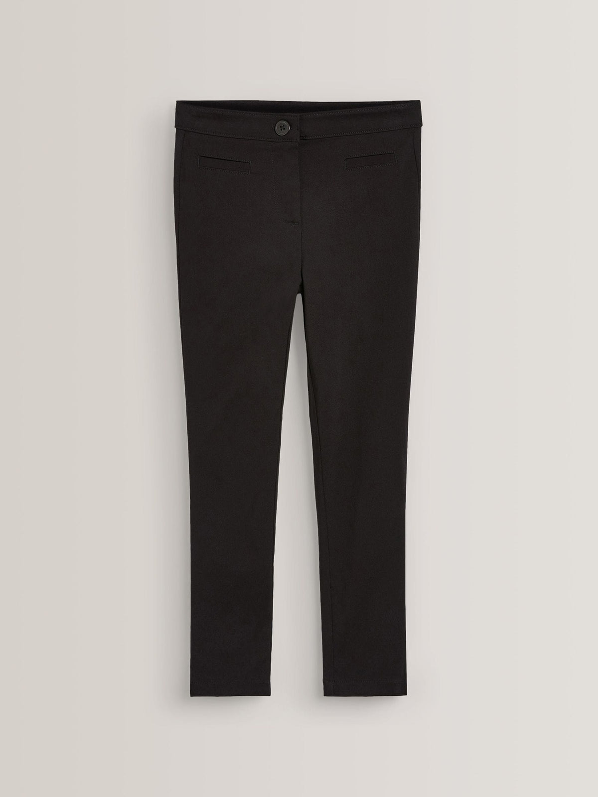 Black 2 Pack Skinny Stretch School Trousers (3-17yrs)