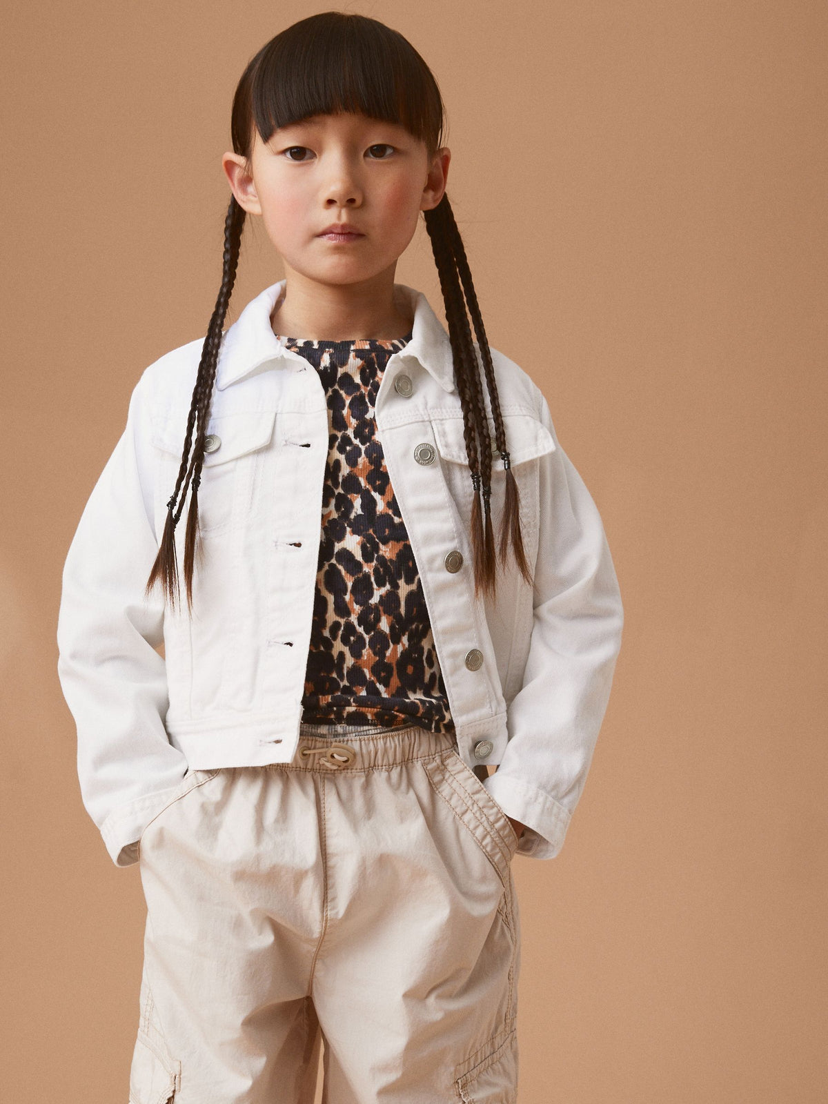 White Western 100% Cotton Jacket (3-16yrs)