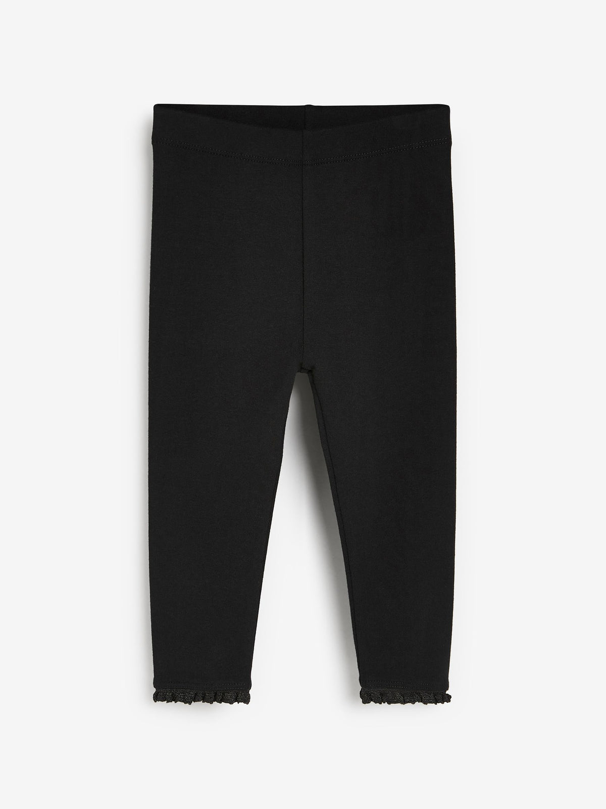 Black Lace Trim Leggings (3mths-7yrs)