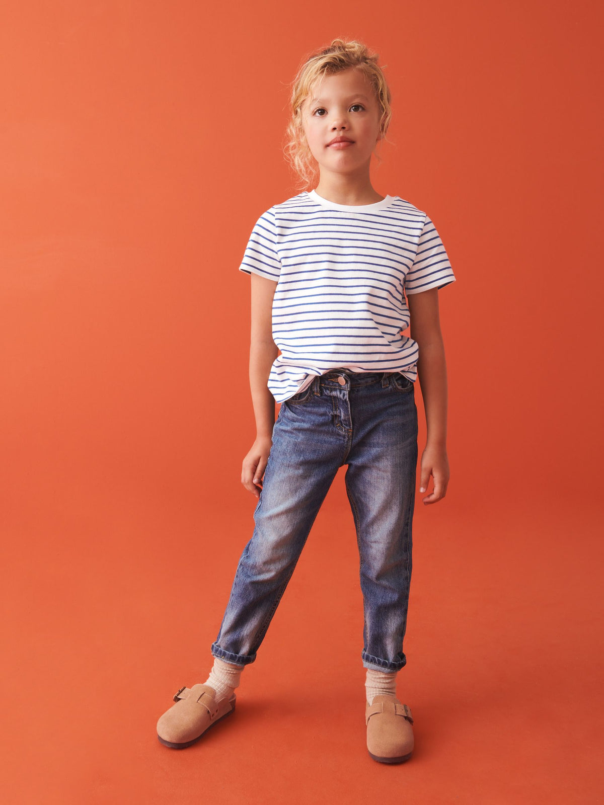 White Stripe T-Shirt (3-16yrs)
