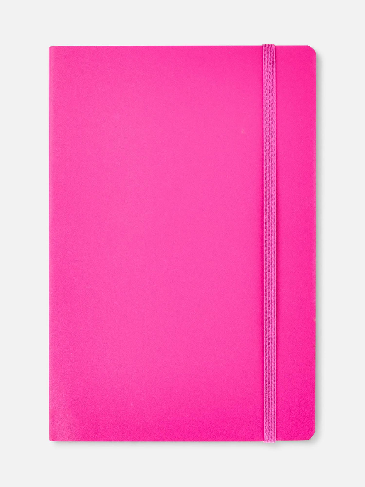A5 Notebook with Elastic Strap - Fuchsia