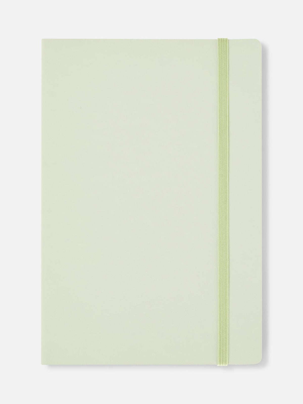 A5 Notebook with Elastic Strap - Light Green