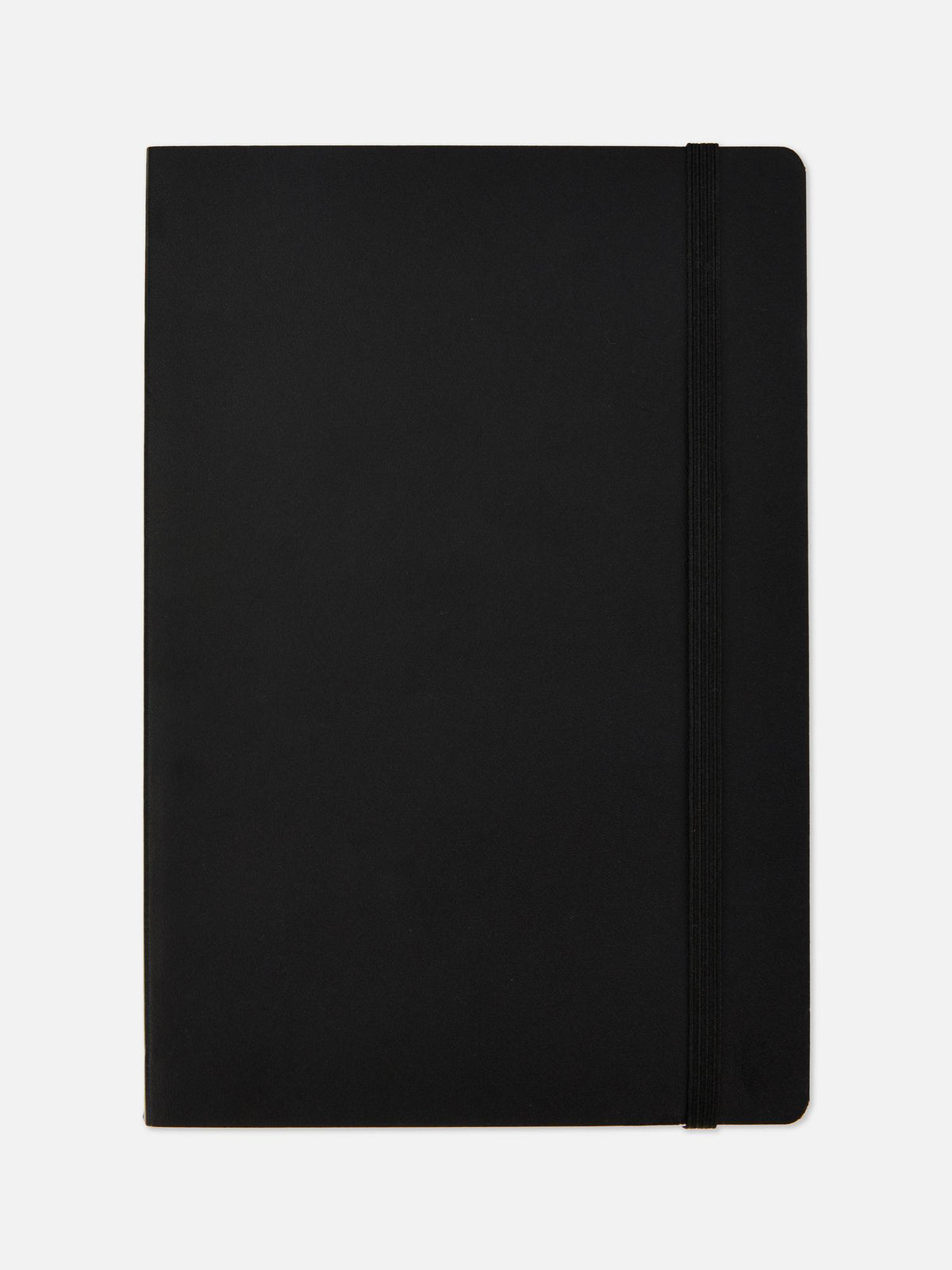 A5 Notebook with Elastic Strap - Black