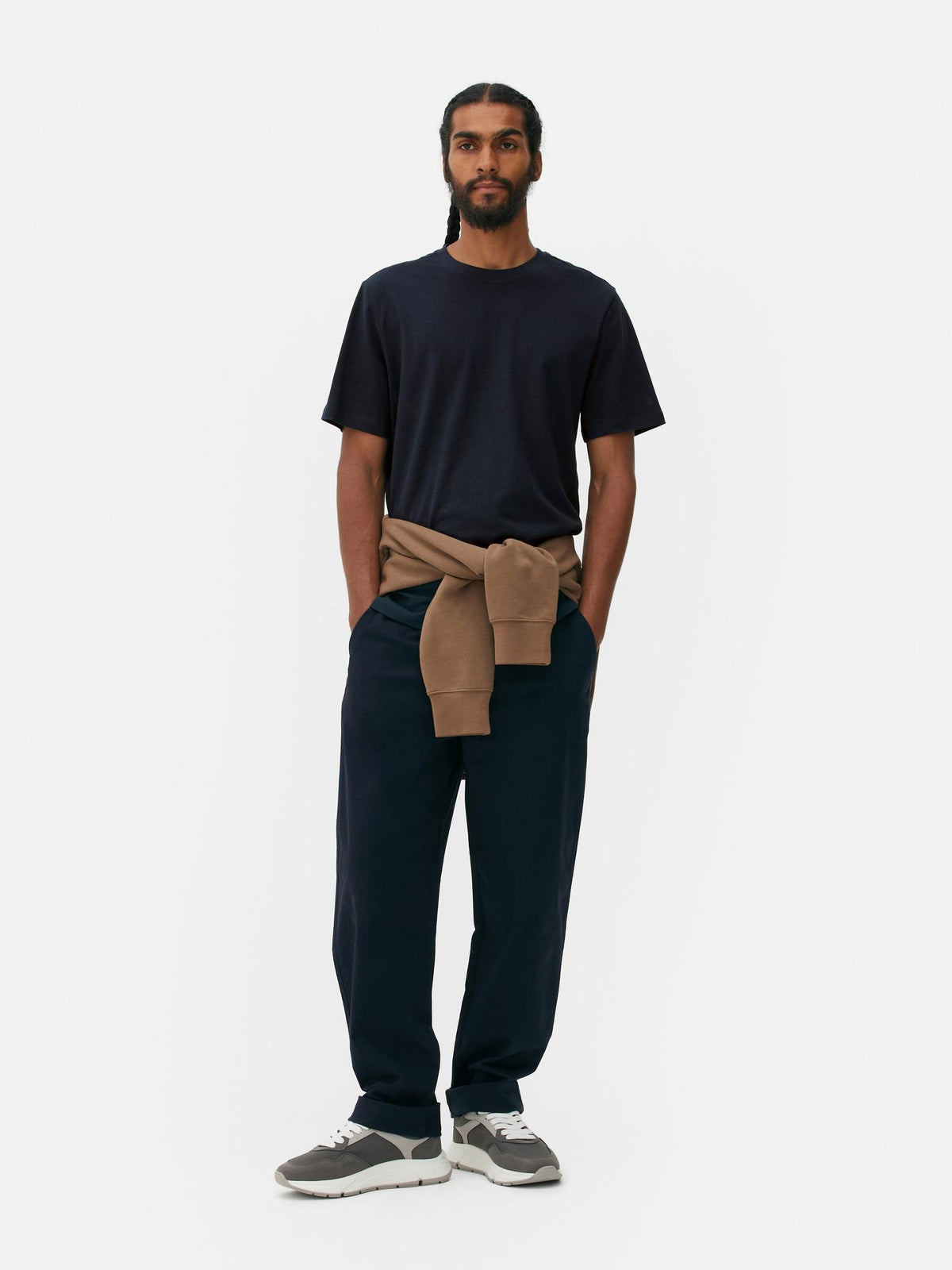 Crew Neck Regular Fit T-Shirt - Navy
