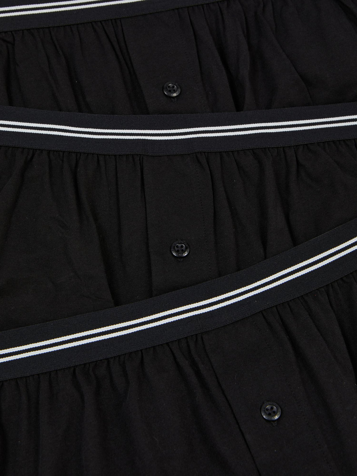 3pk Essential Boxer Shorts - Black