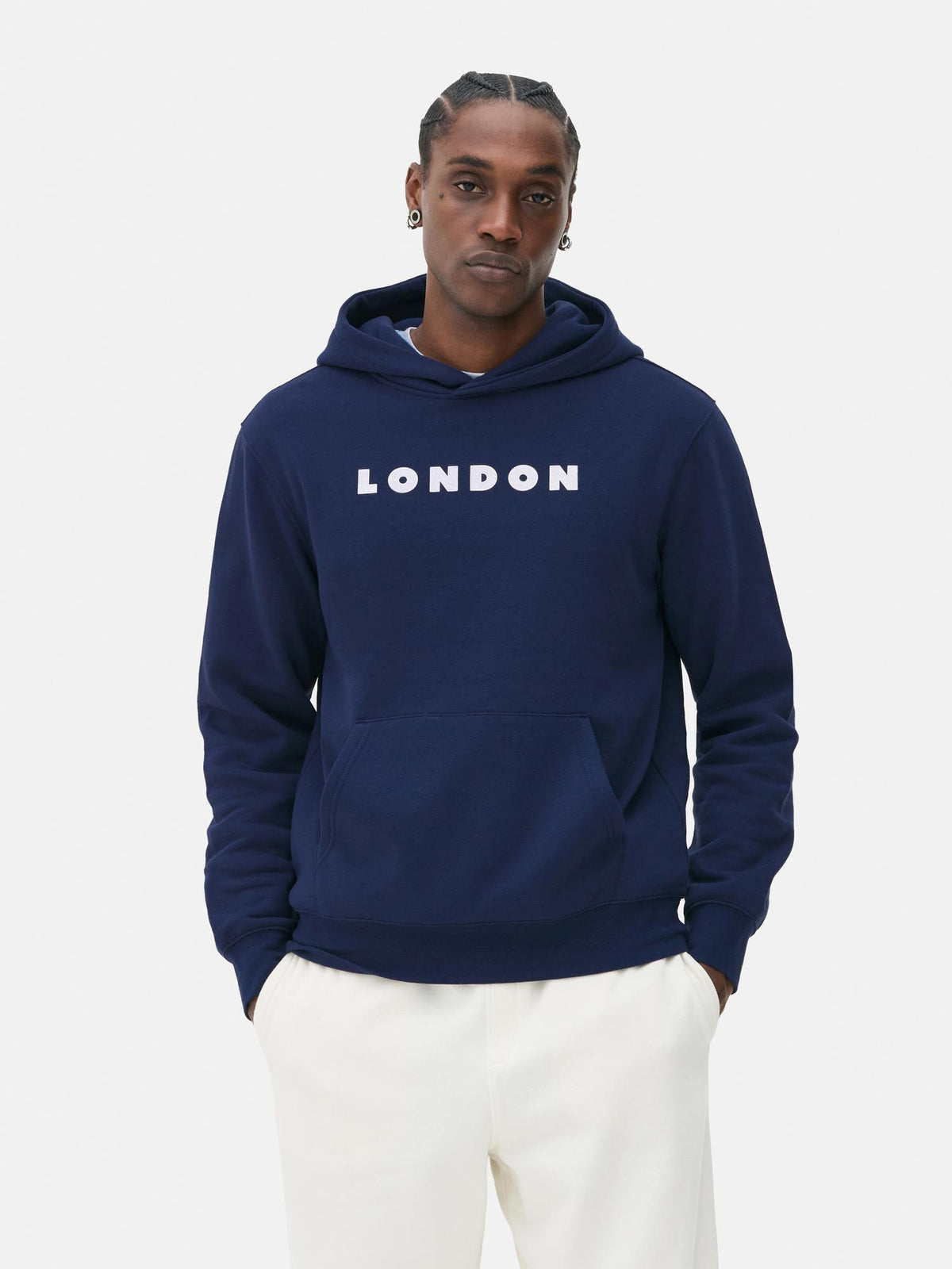 London Eye Graphic Hoodie - Navy