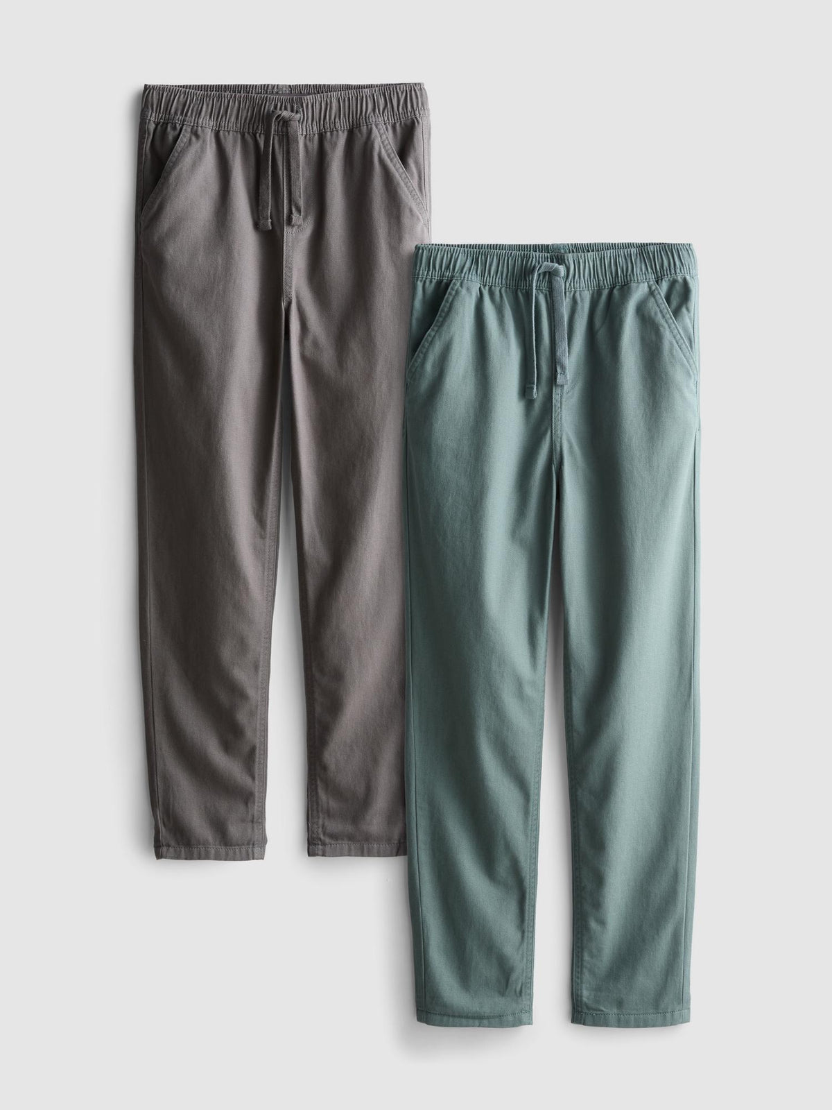 7-15yrs | 2pk Twill Joggers - Charcoal