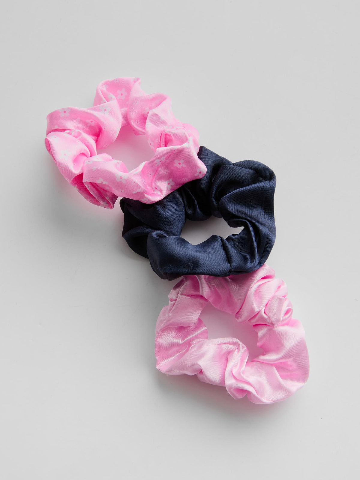 3pk Mixed Scrunchies - Black