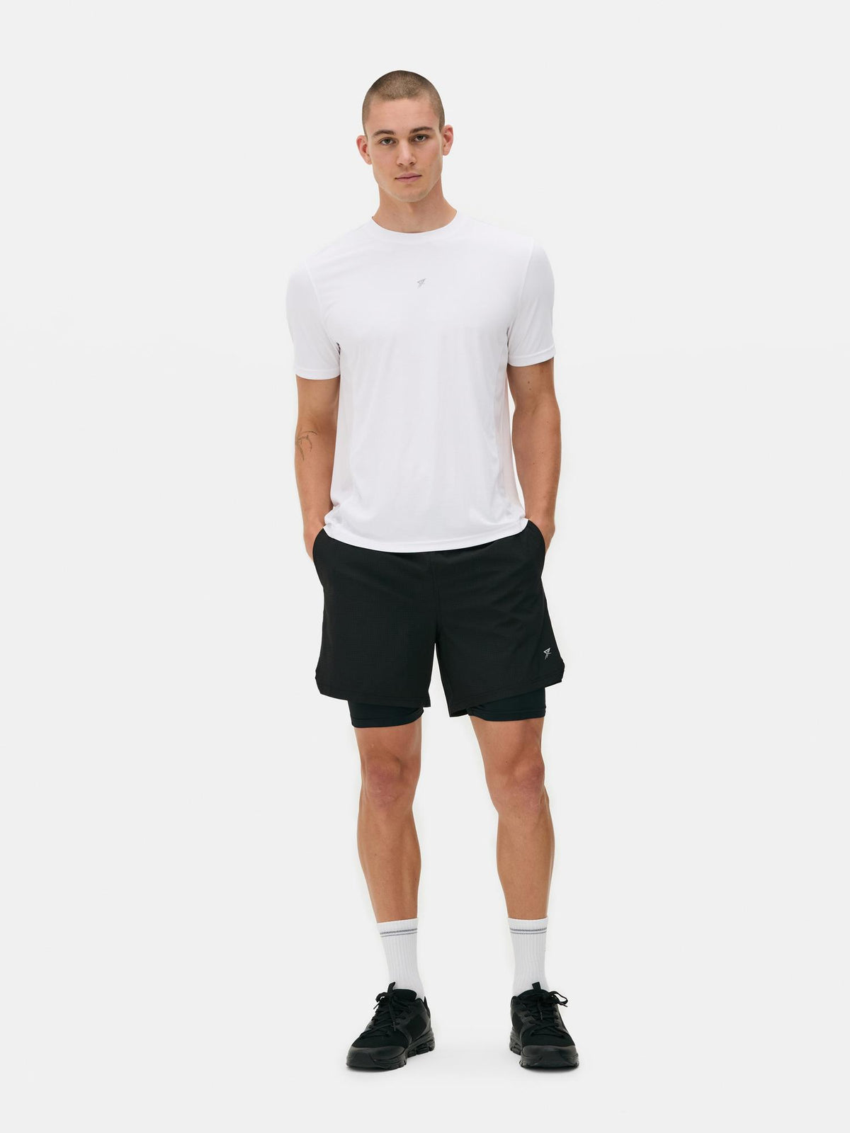 Short Sleeve Gym T-Shirt - White