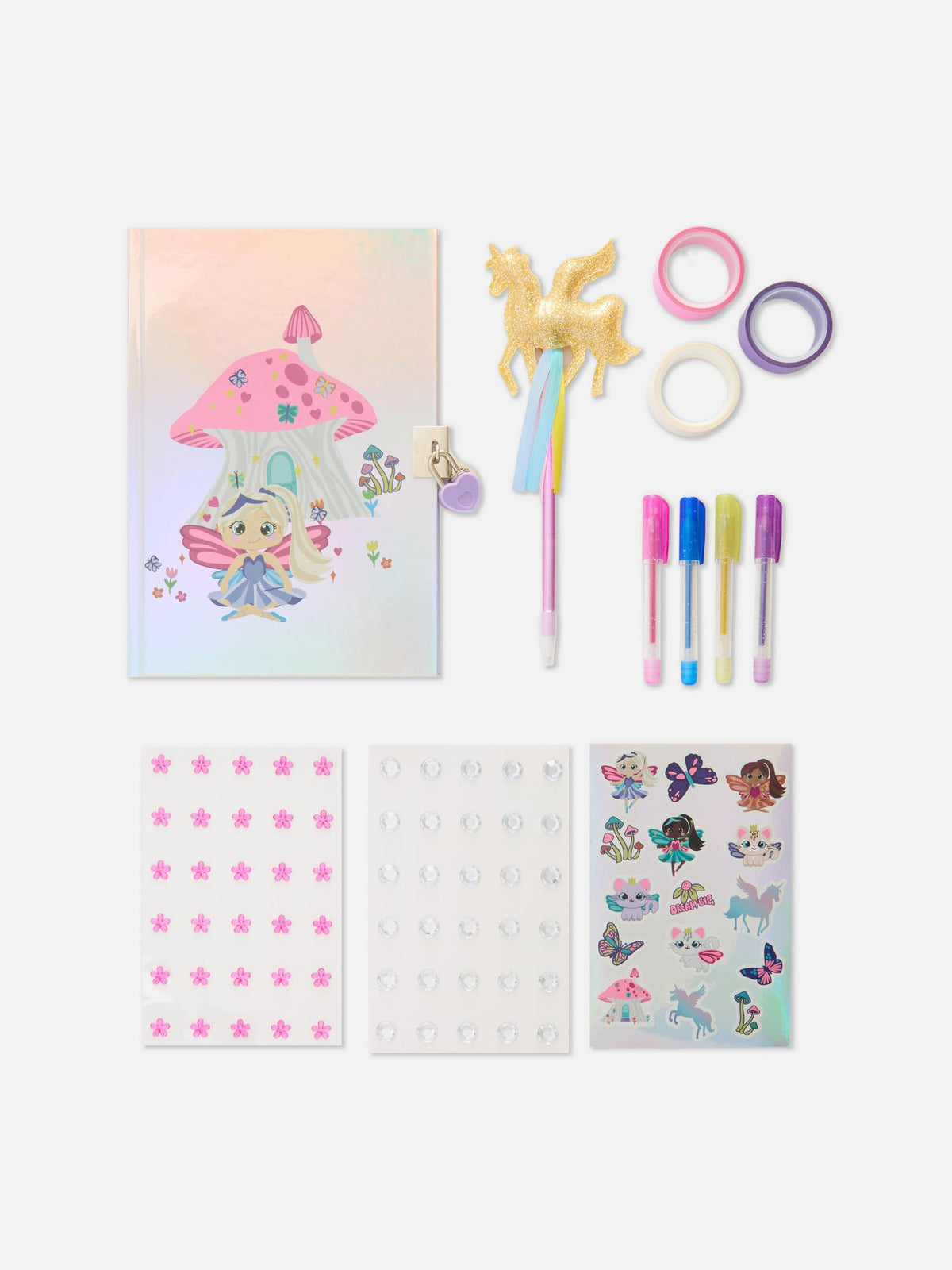 Fairy Bumper Stationery Set - Multi