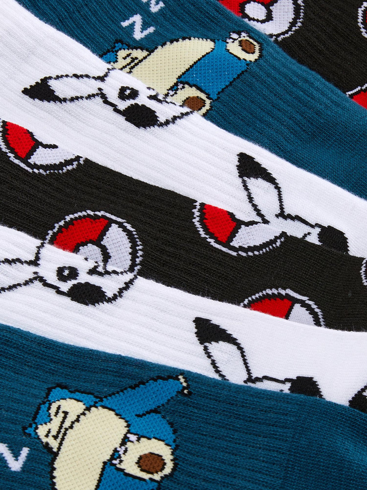 3pk Pokémon Crew Socks - Dark Green