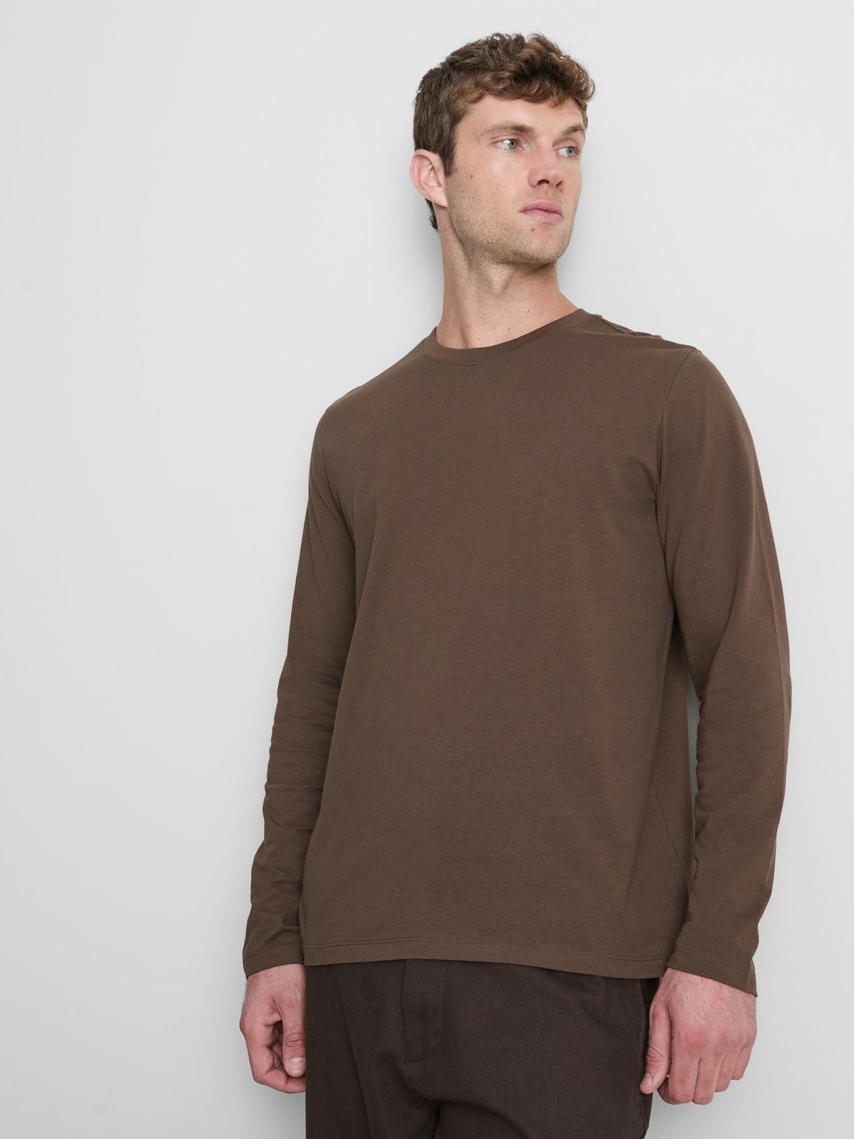 Essential Long Sleeve T-Shirt - Brown