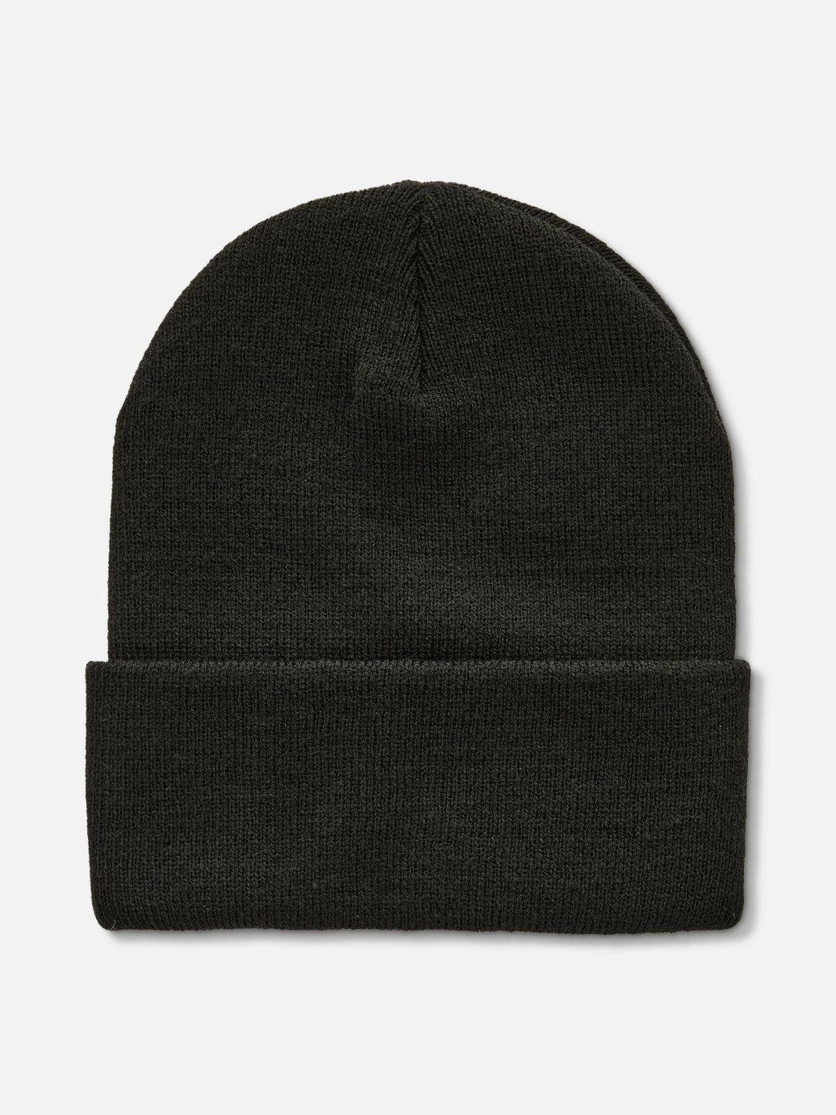 Deep Cuff Beanie Hat - Black