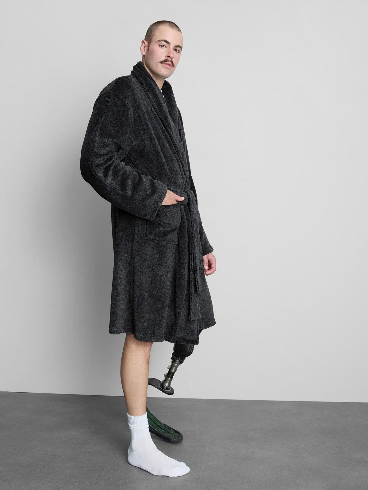 Adaptive Dressing Gown - Grey