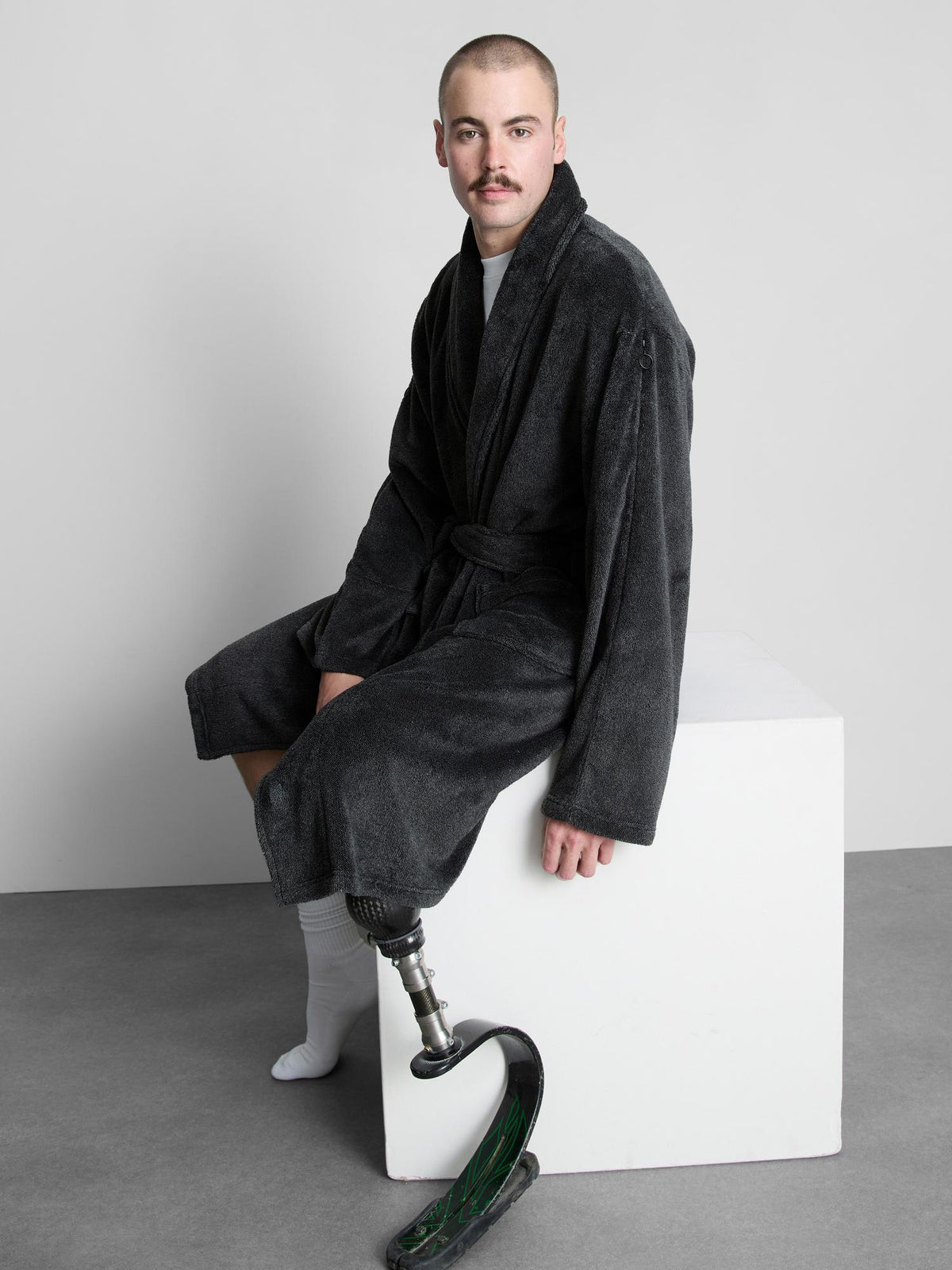 Adaptive Dressing Gown - Grey