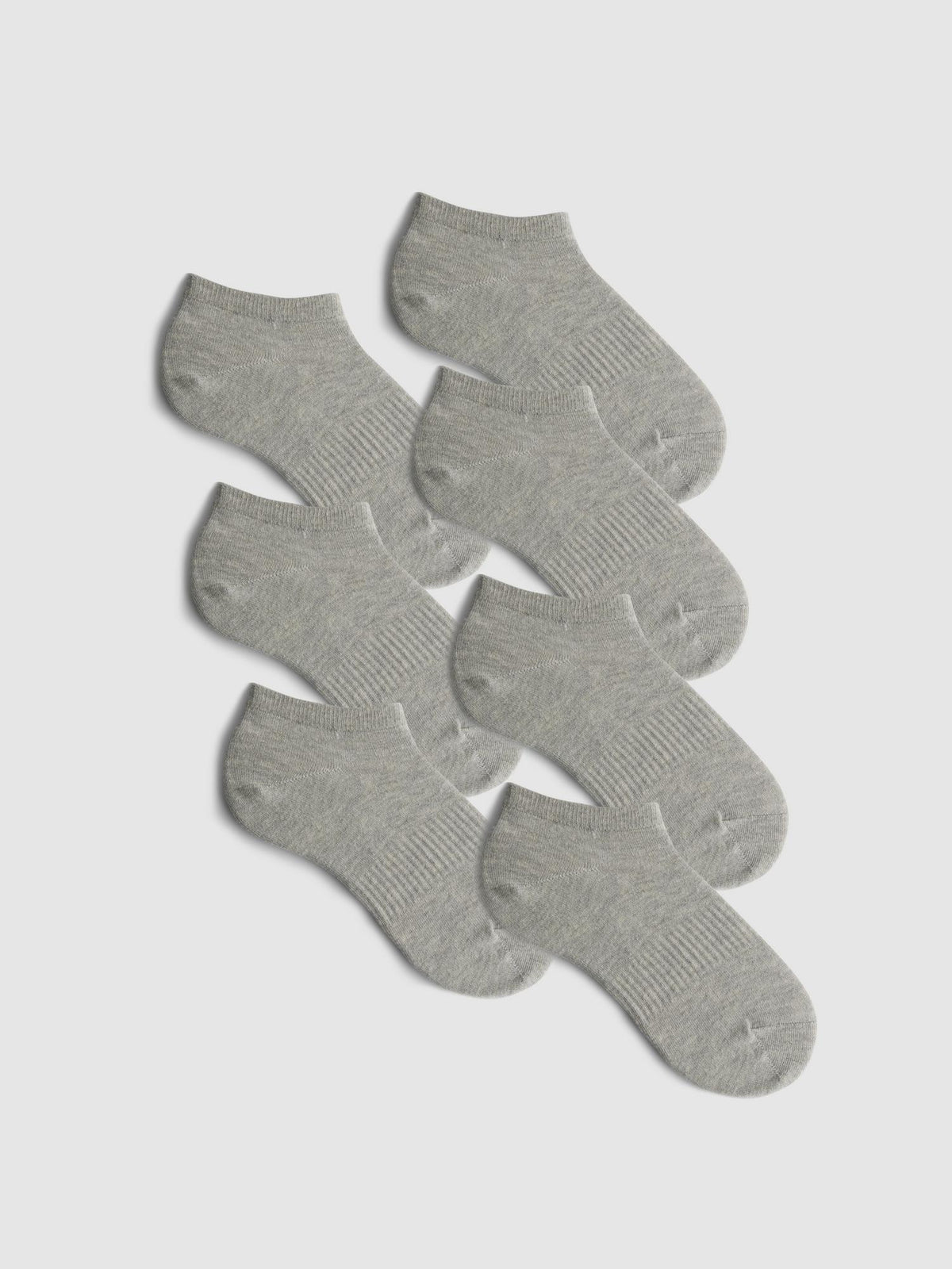 7pk Essential Trainer Socks - Grey
