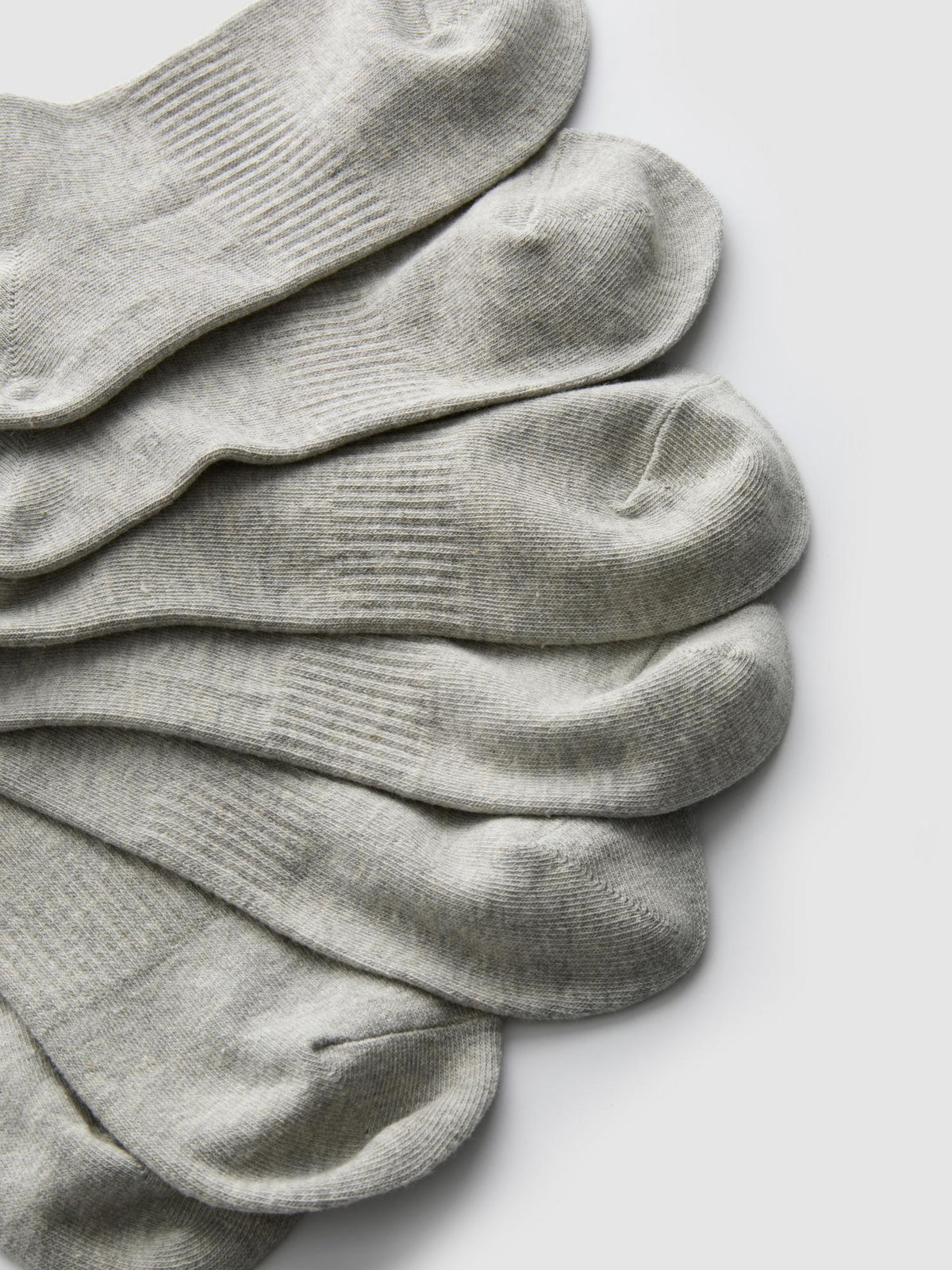 7pk Essential Trainer Socks - Grey