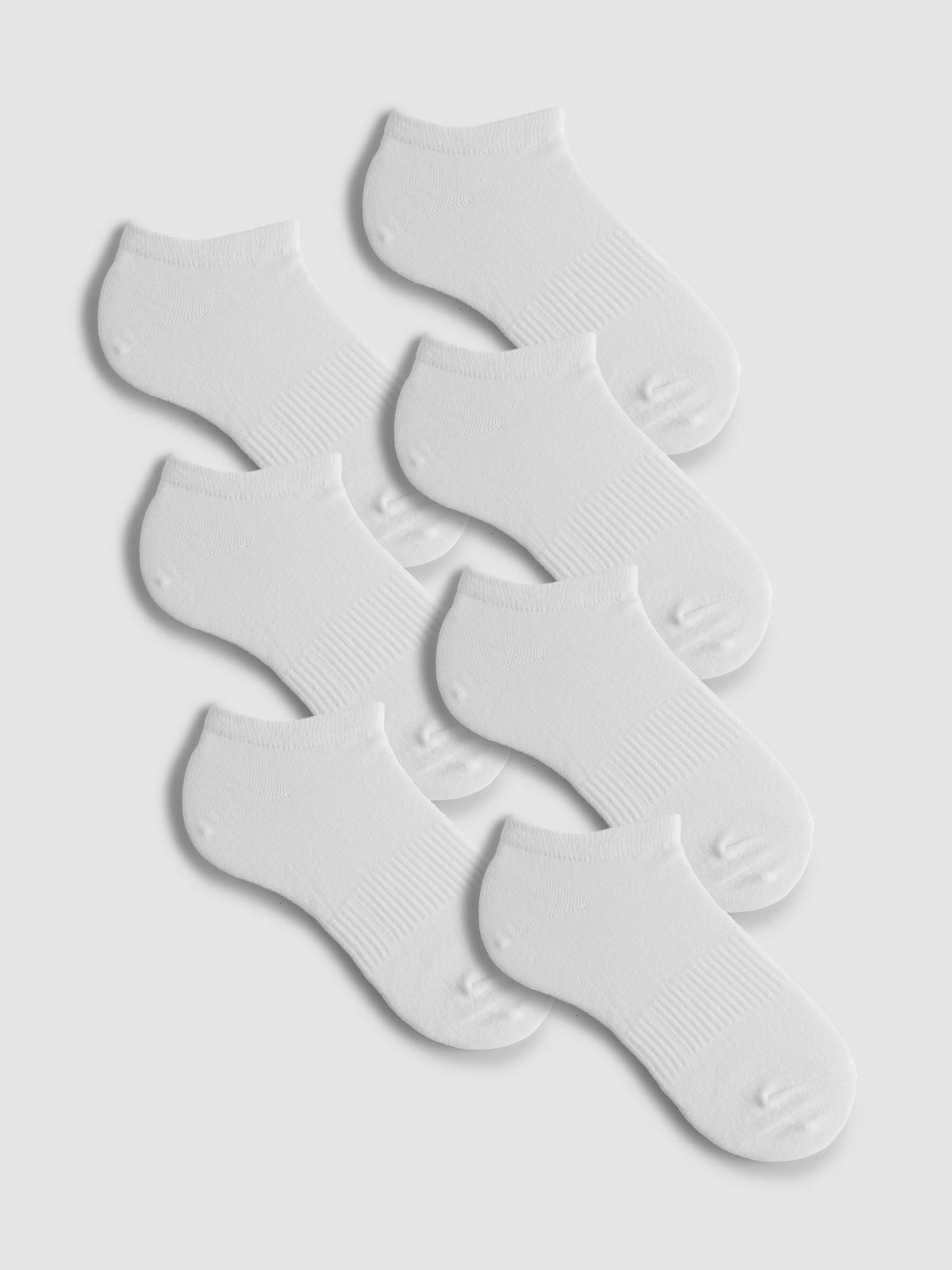 7pk Essential Trainer Socks - White
