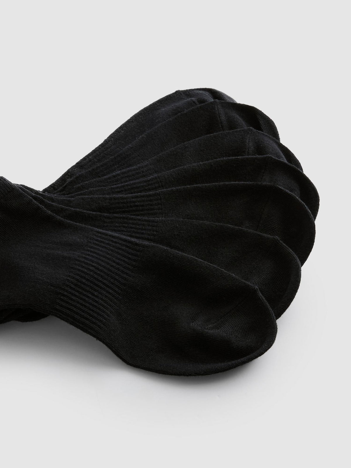 7pk Essential Trainer Socks - Black