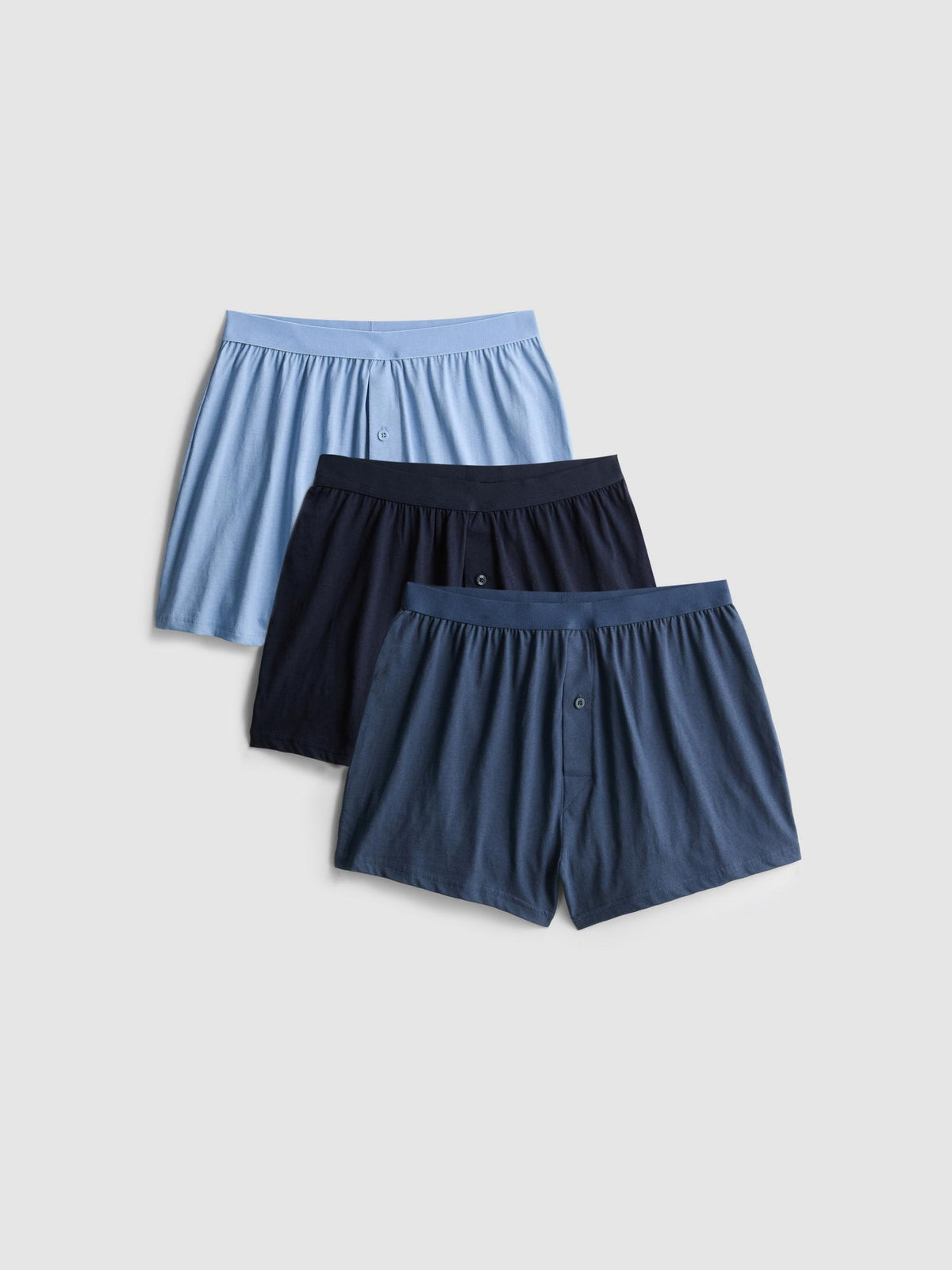 3pk Loose Boxers - Blue