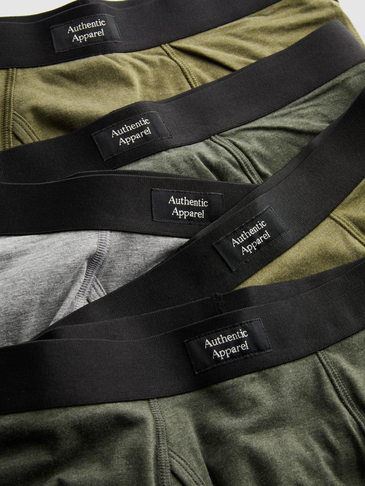 5pk Marl Trunks - Khaki