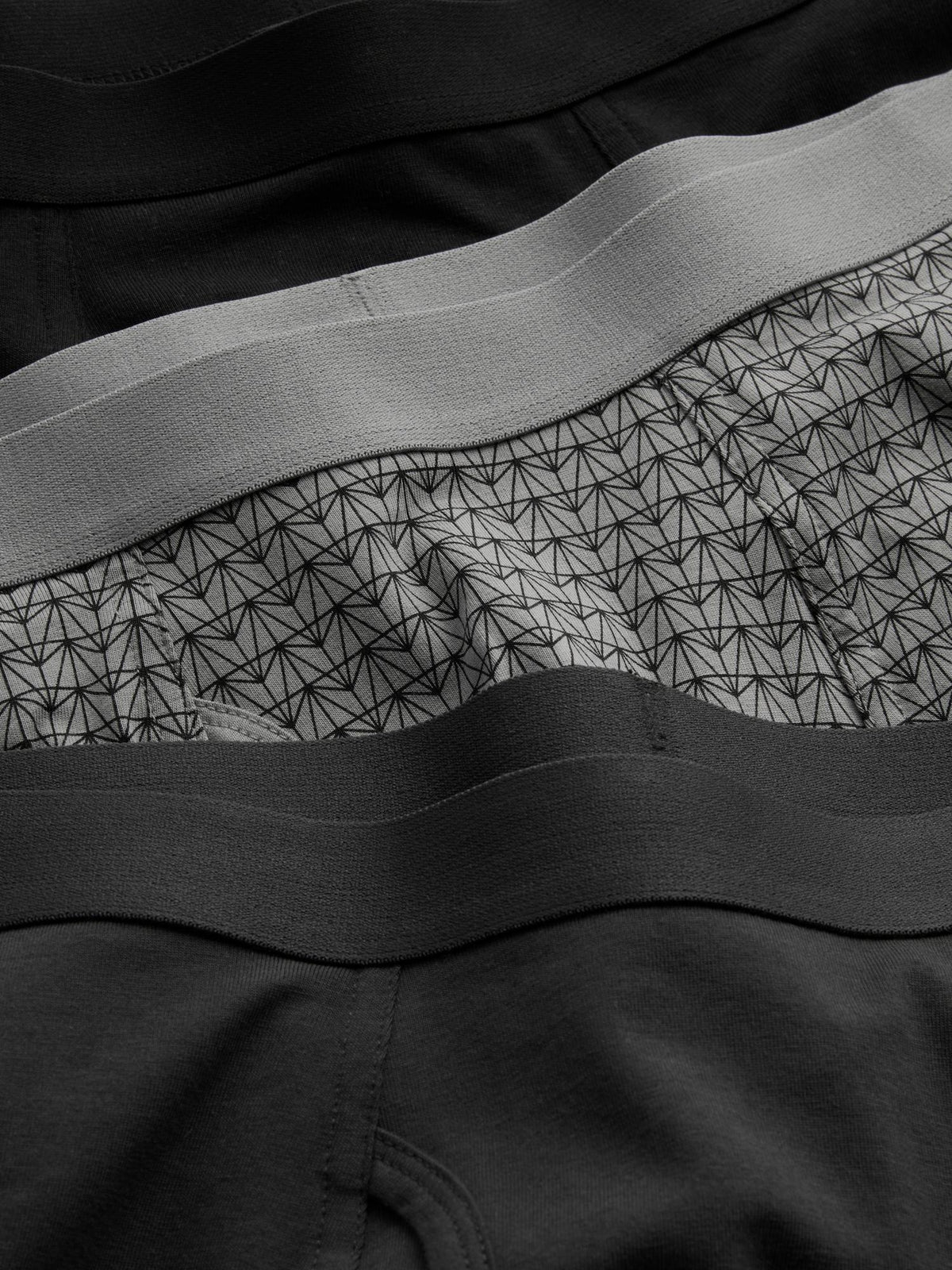 3pk Essential Trunks - Grey