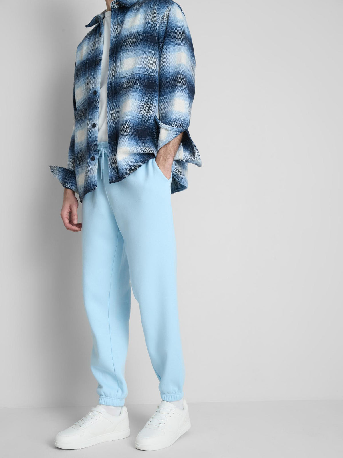 Cuffed Joggers - Blue