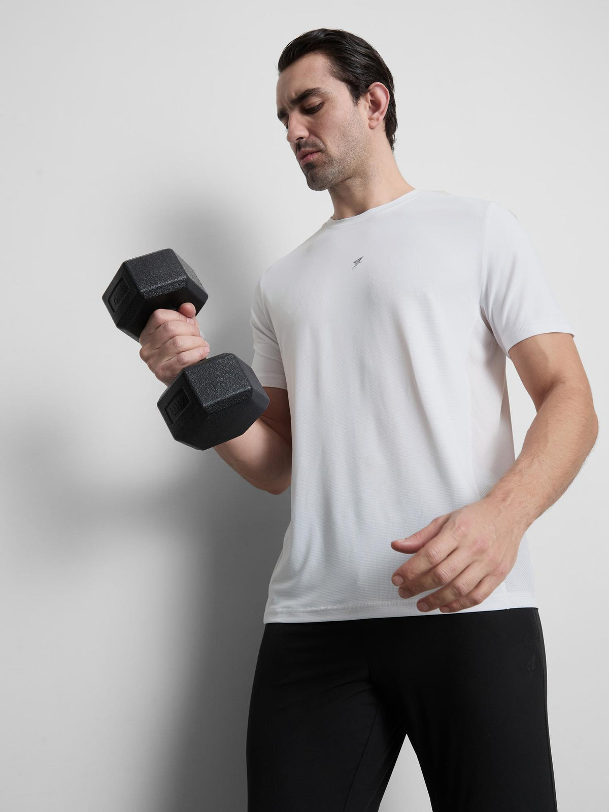 Short Sleeve Gym T-Shirt - White