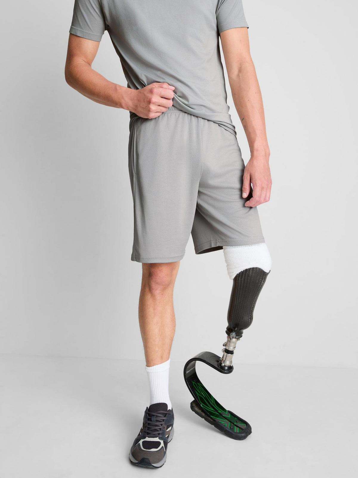 Primark Form | Mesh Gym Shorts - Light Grey