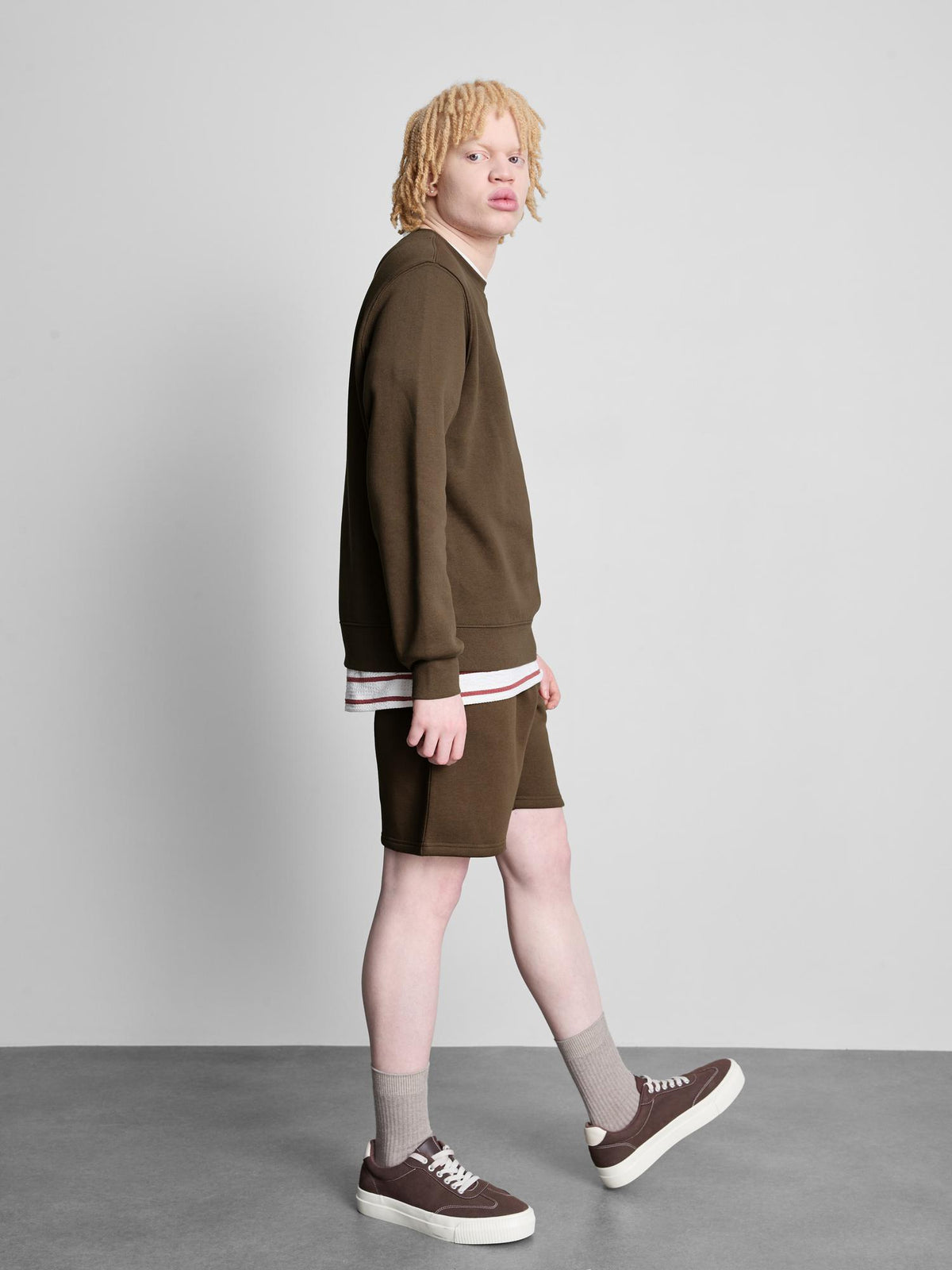 Essential Crew neck Sweatshirt - Brown