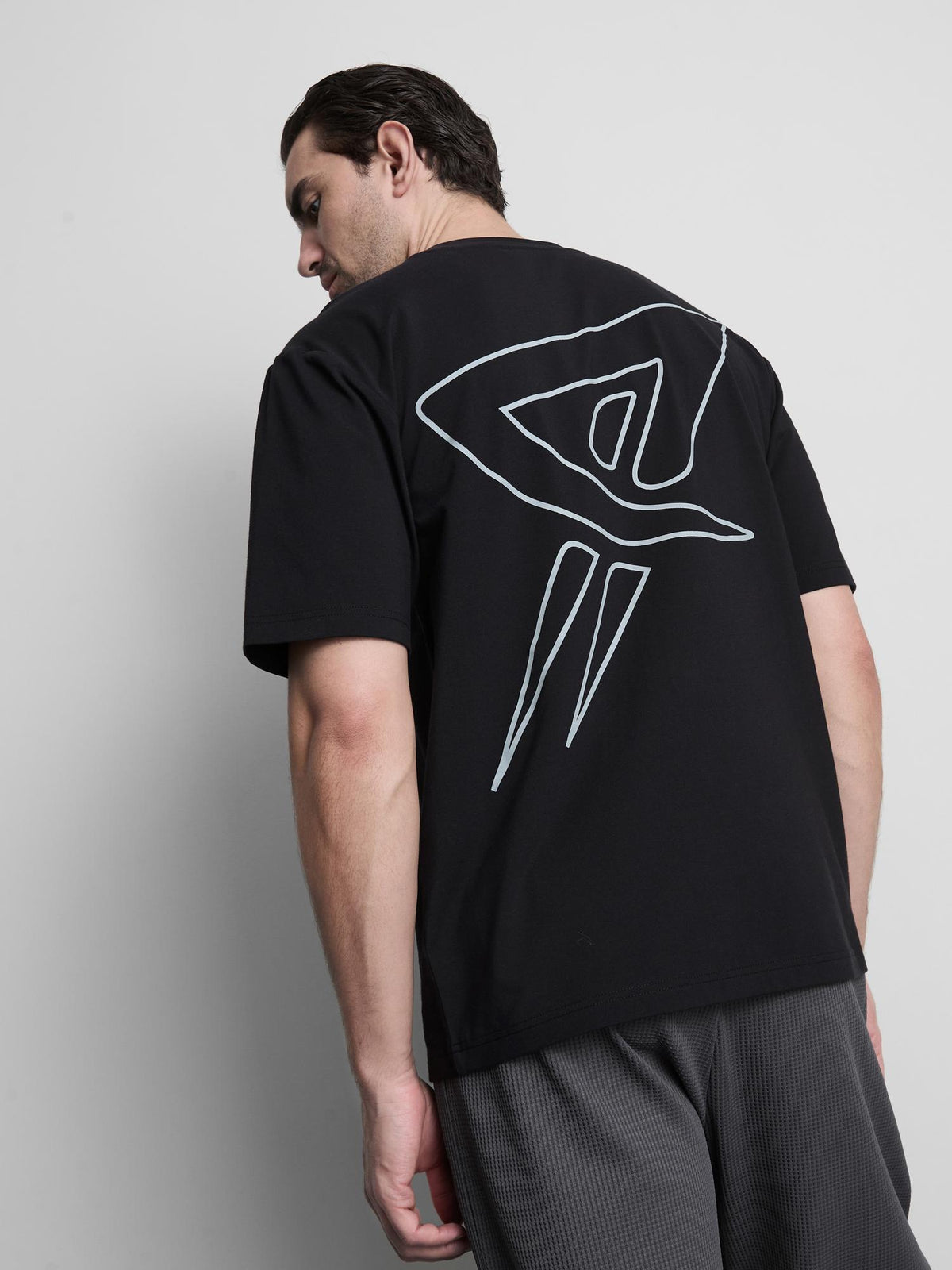Short Sleeve Gym T-Shirt - Black
