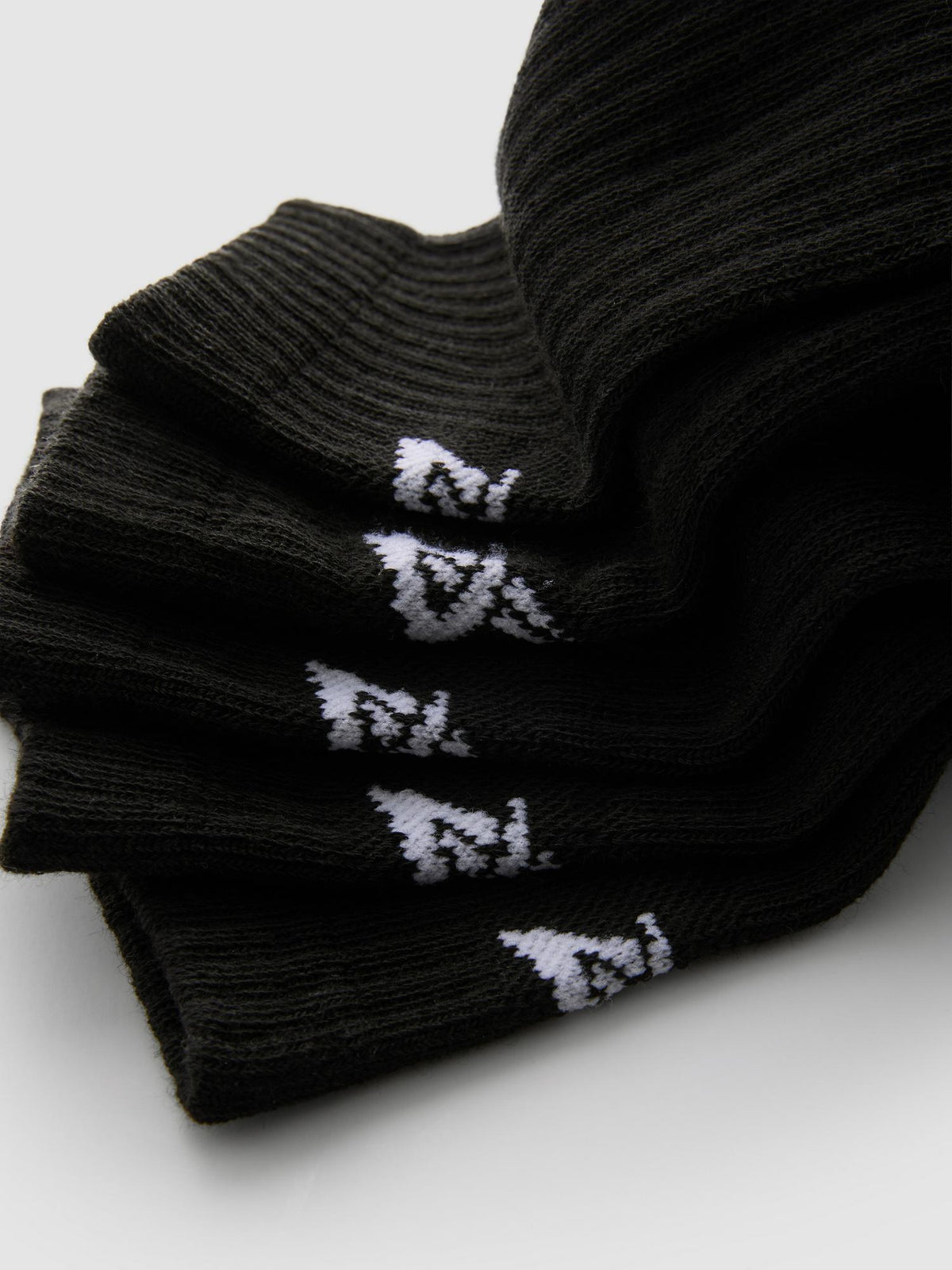 5pk Performance Ankle Socks - Black
