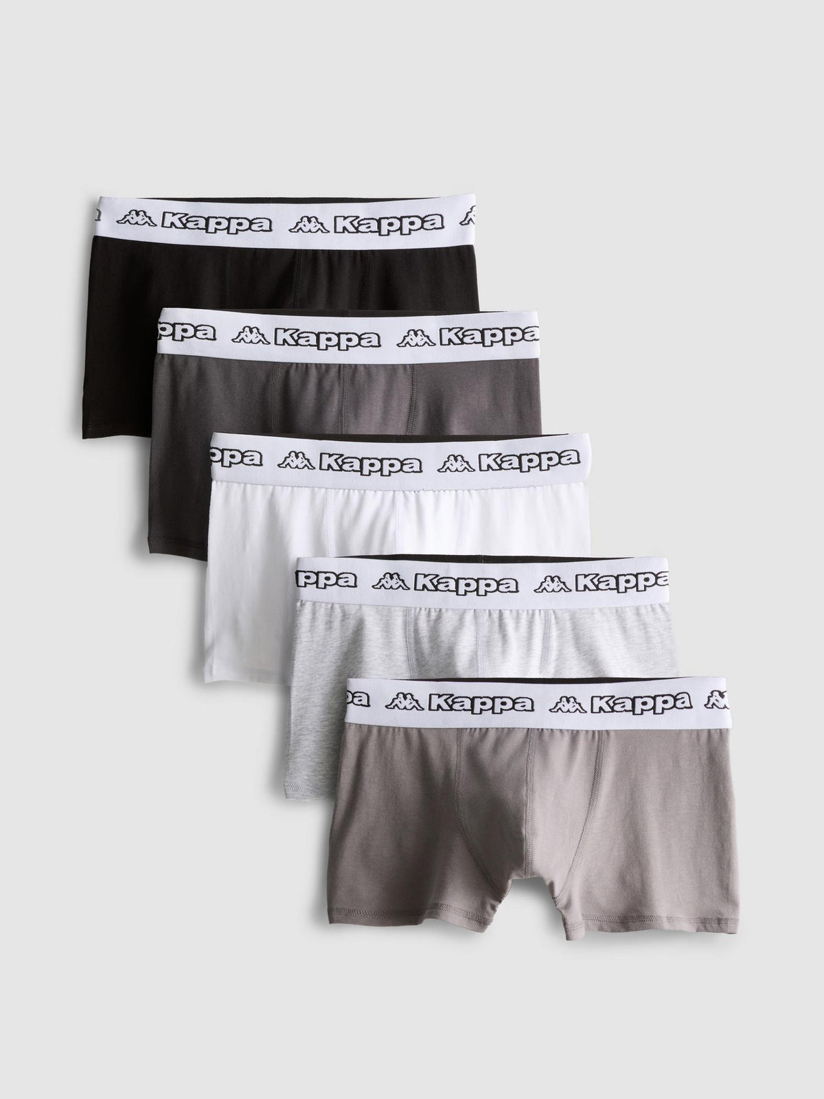 5pk Kappa Hipster Boxers - Grey