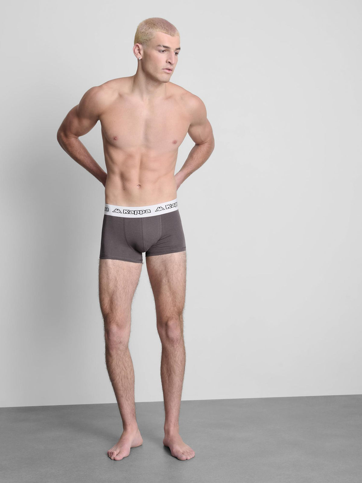 5pk Kappa Hipster Boxers - Grey