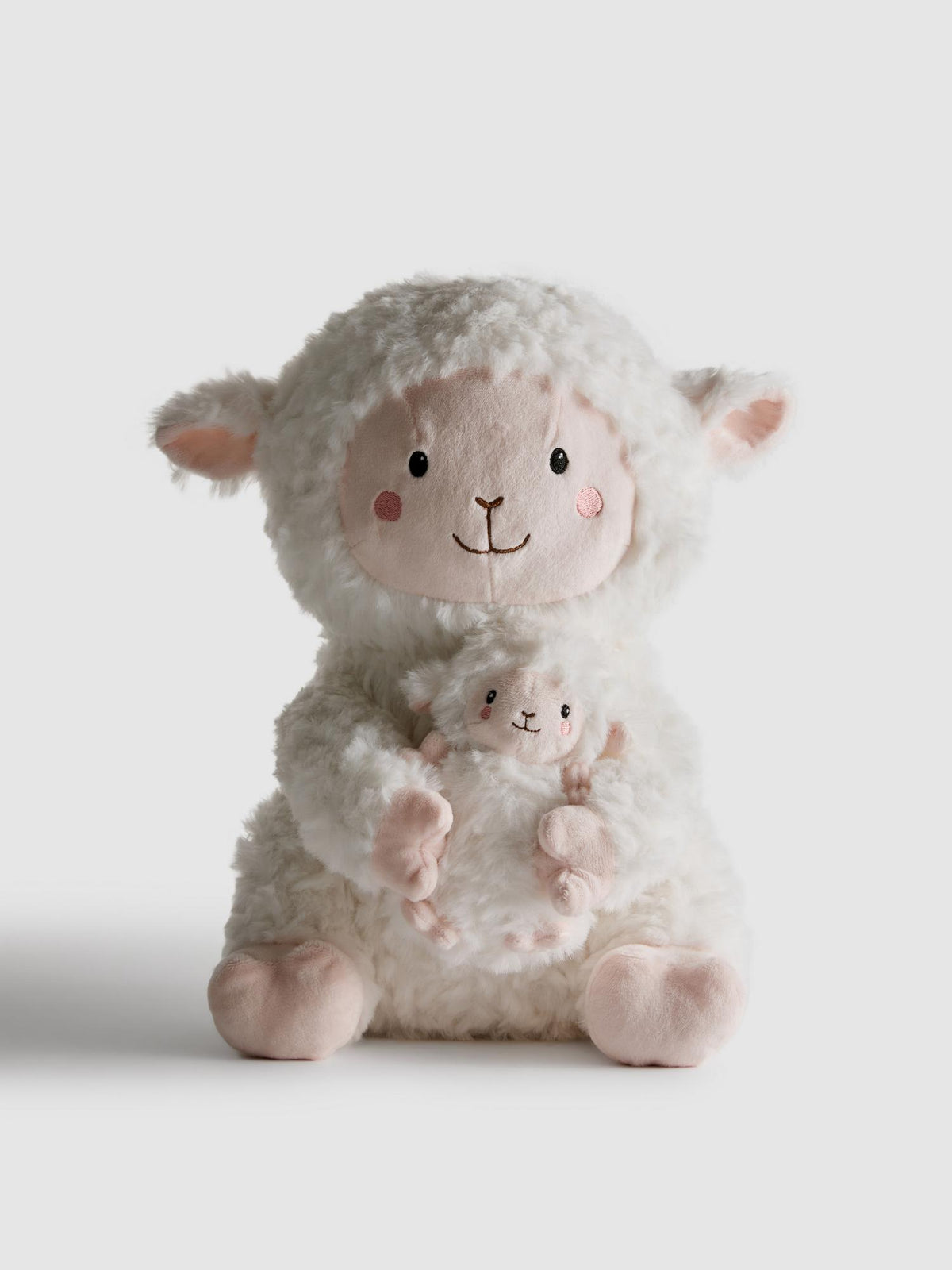 Hug Me Lamb Plush Toy - Cream