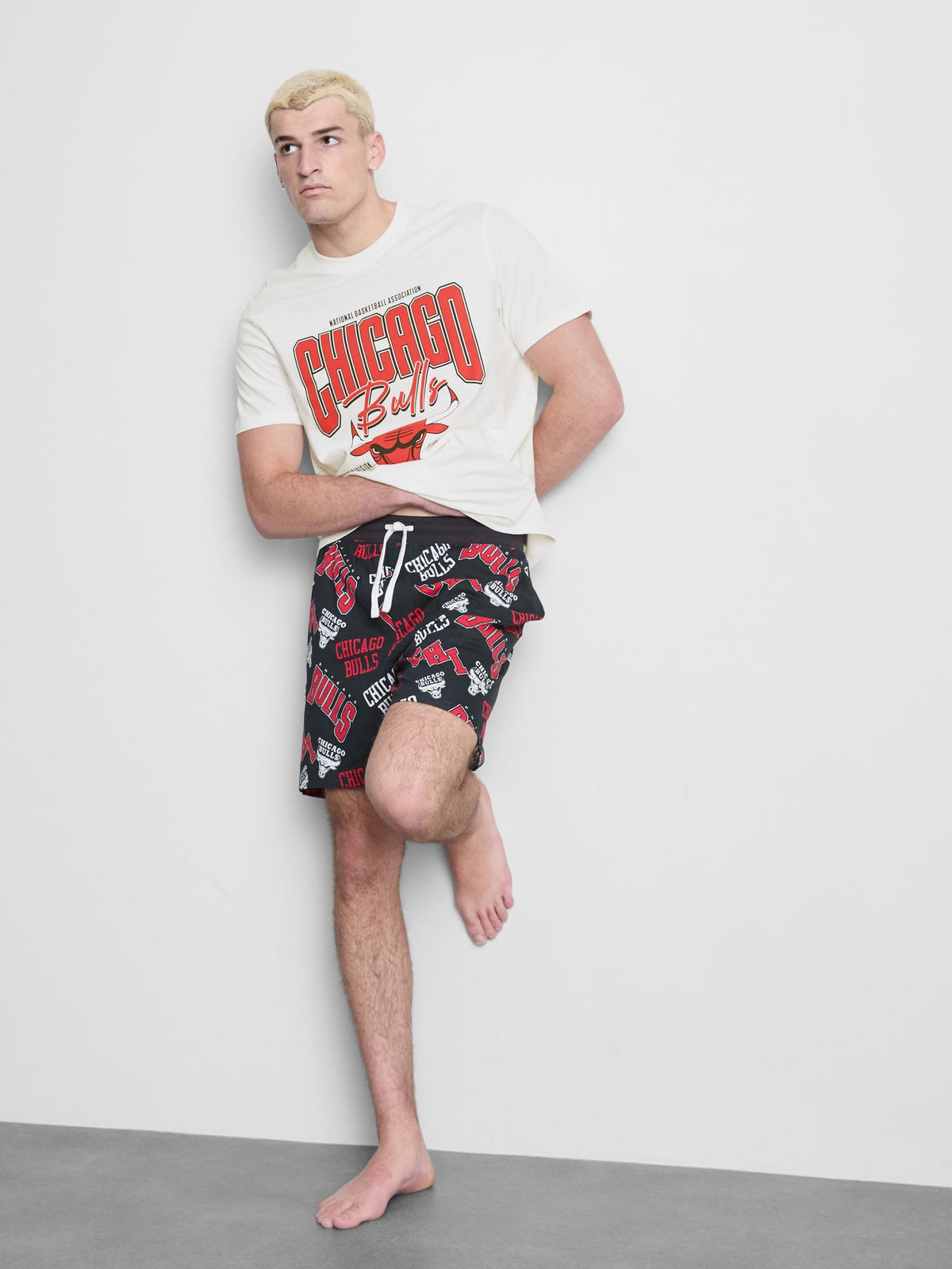NBA Chicago Bulls Short Pyjamas - Ecru