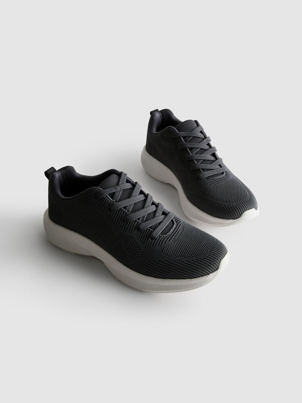 Low Top Sports Trainers - Charcoal
