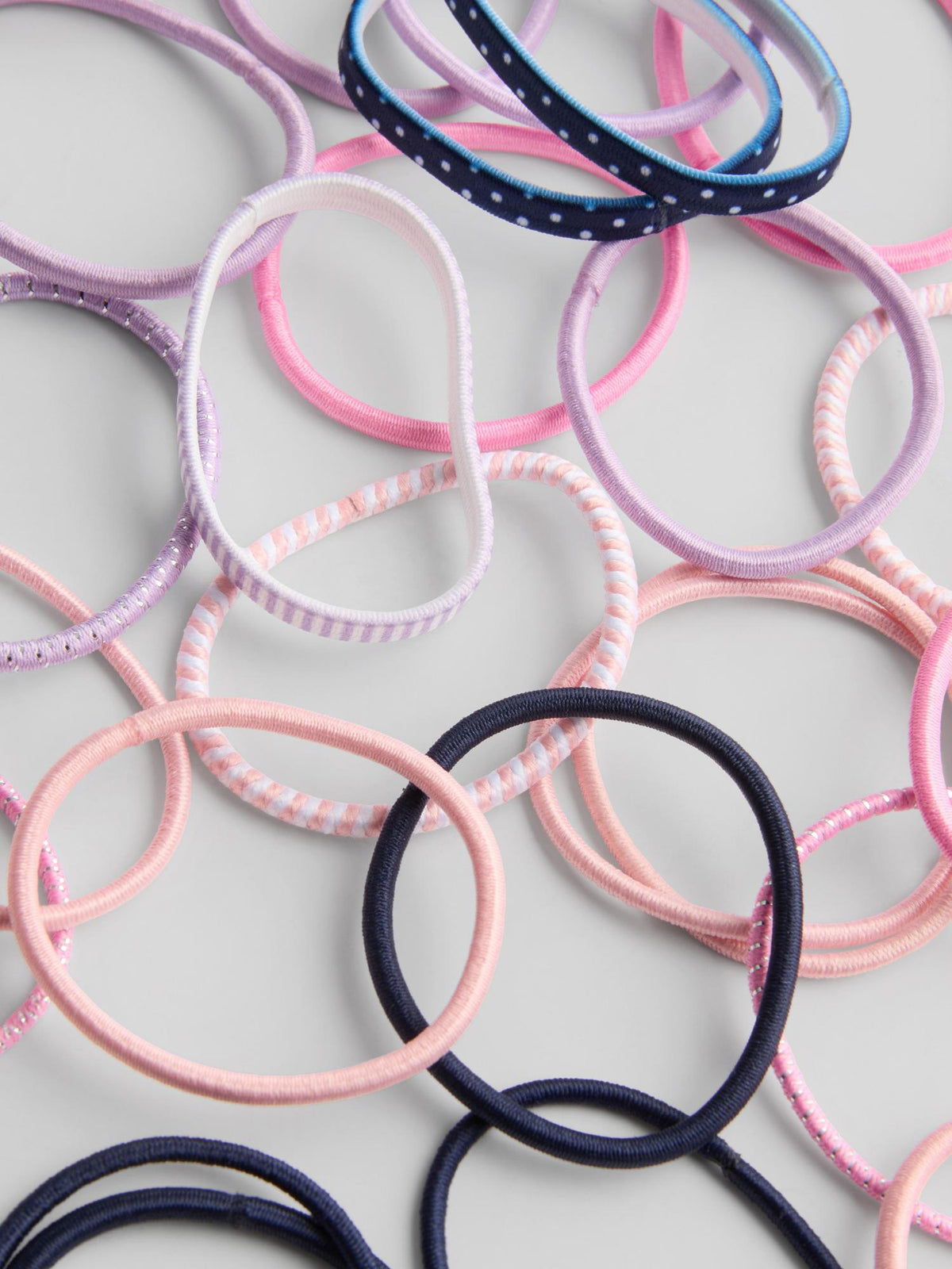 30pk Hair Ties - Black