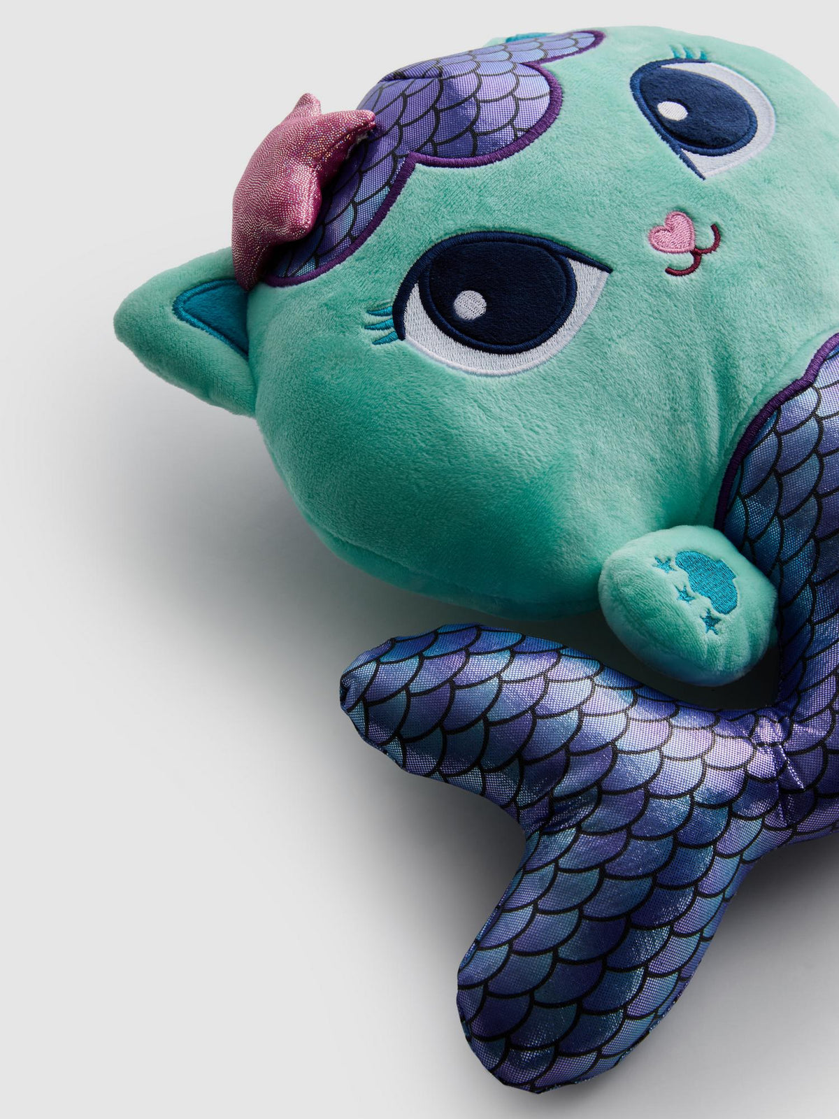 Gabby's Dollhouse Mercat Plush Toy - Bright Purple