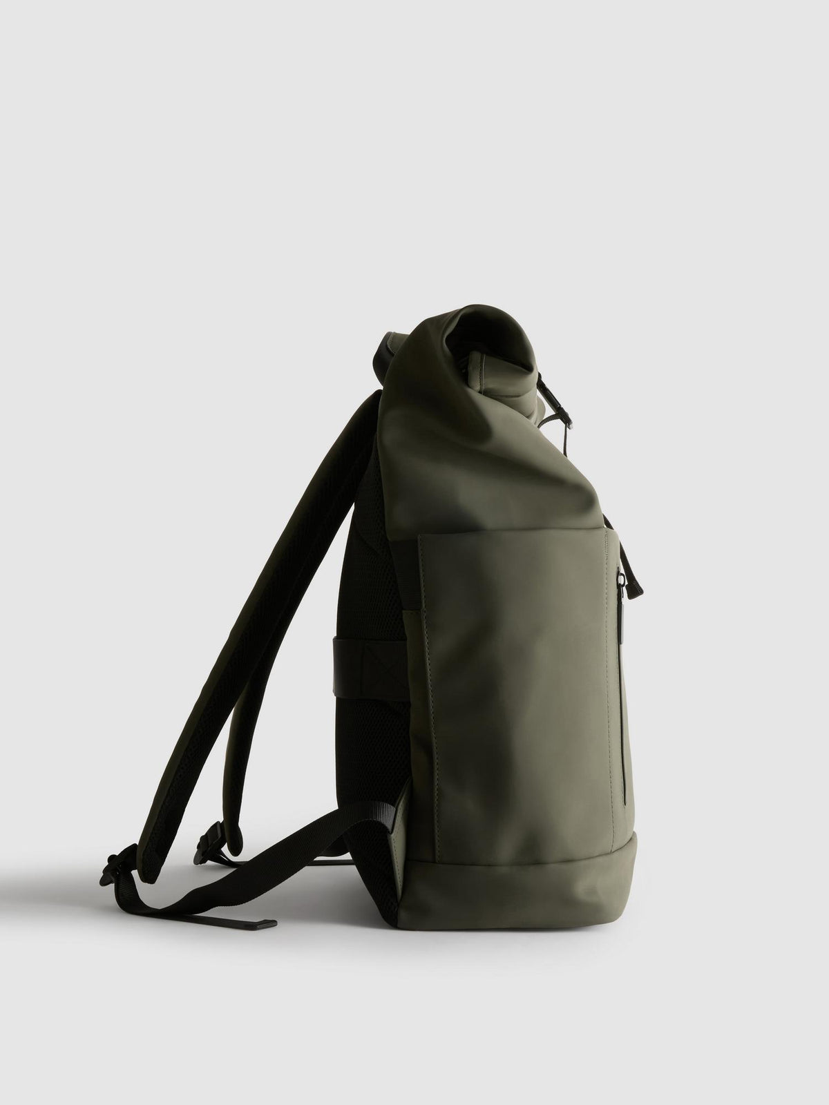 Roll Top Backpack - Khaki
