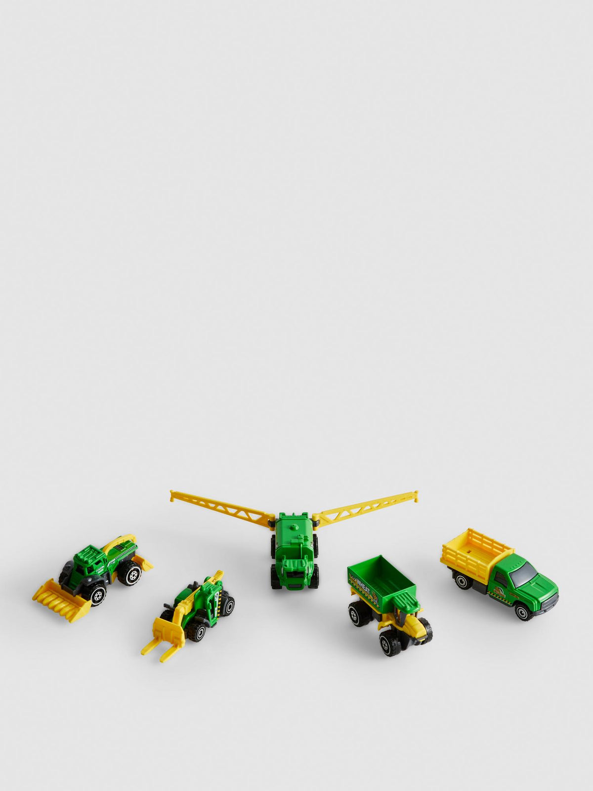 5-Piece Farm Tractor Toy Set - Green