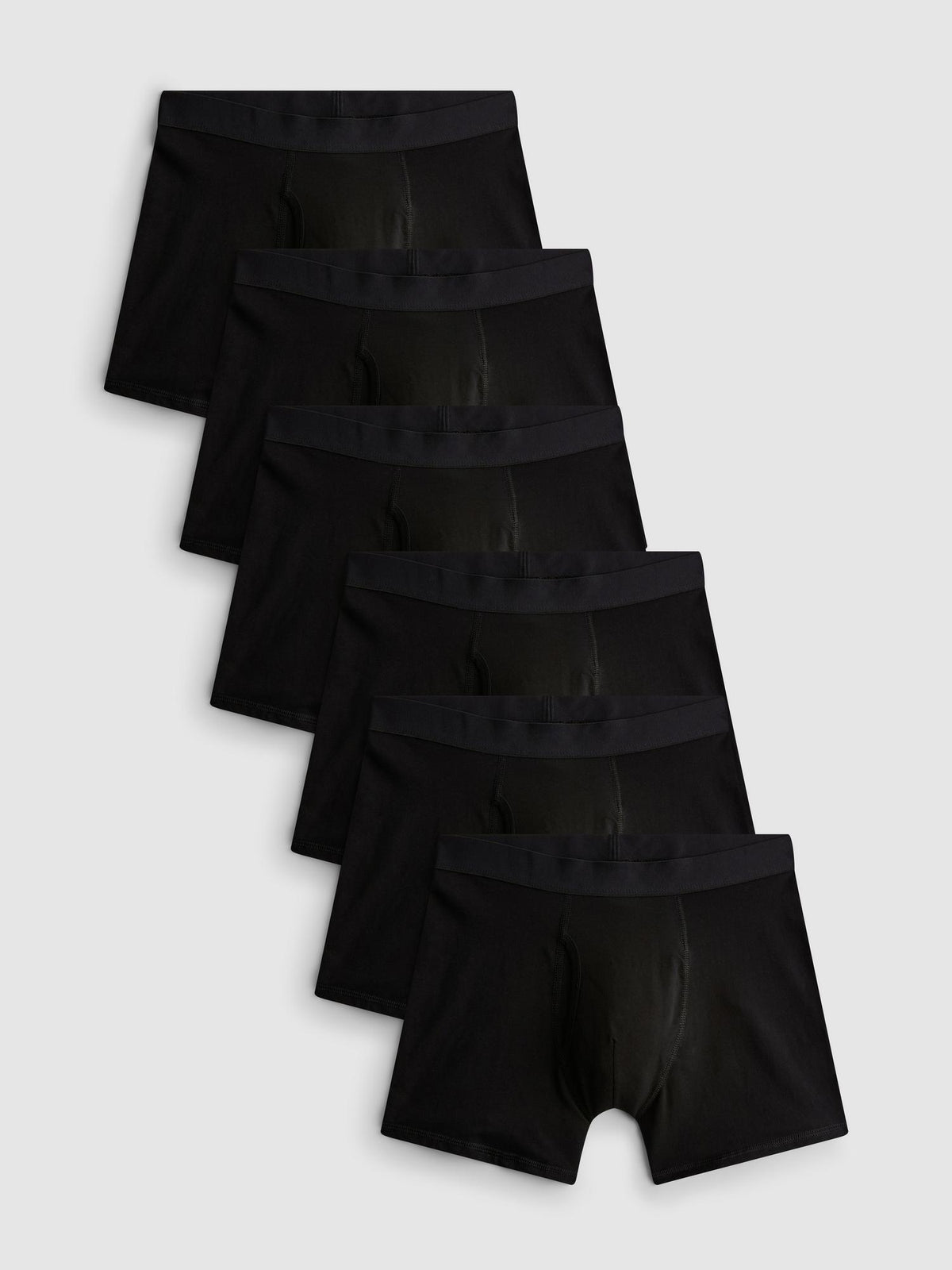 6pk Hipster Trunks - Black