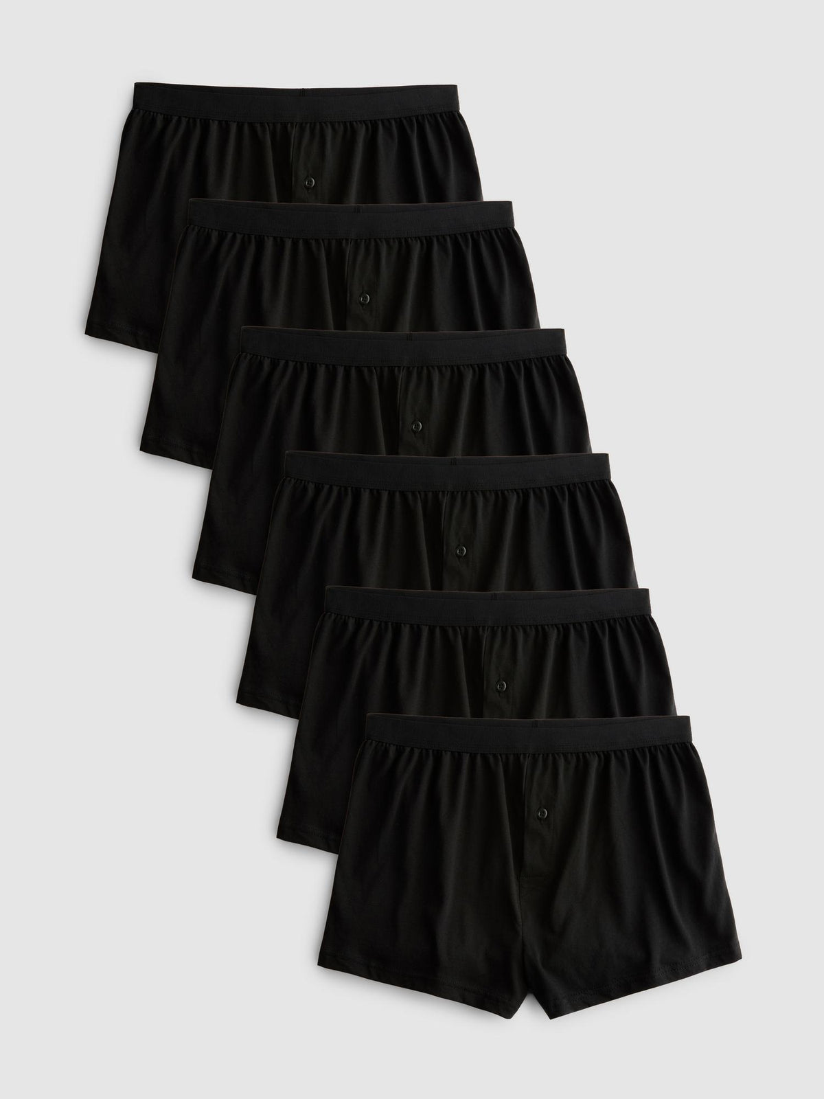 6pk Essential Loose Fit Boxers - Black