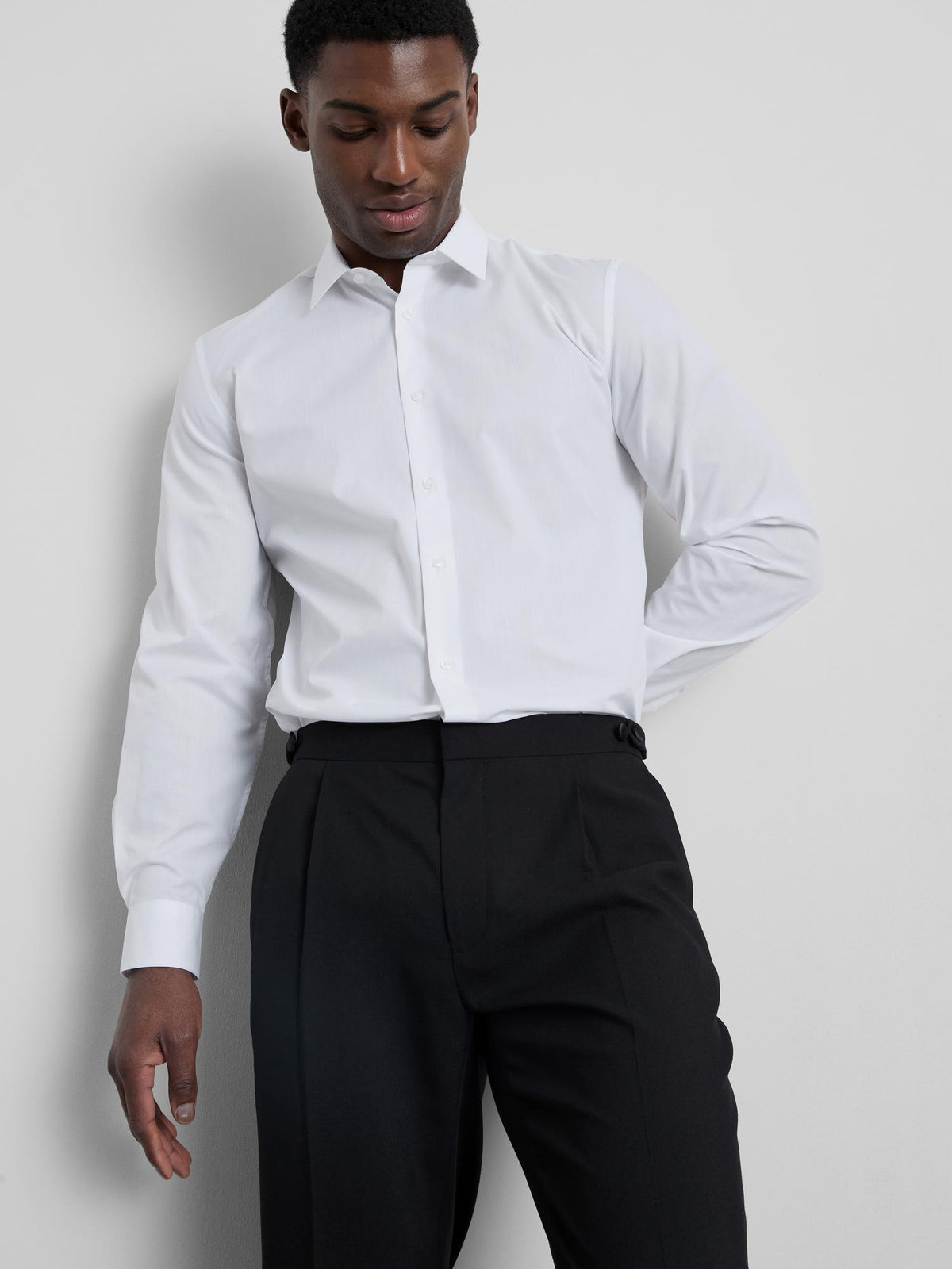 Long Sleeve Regular Fit Formal Shirt - White