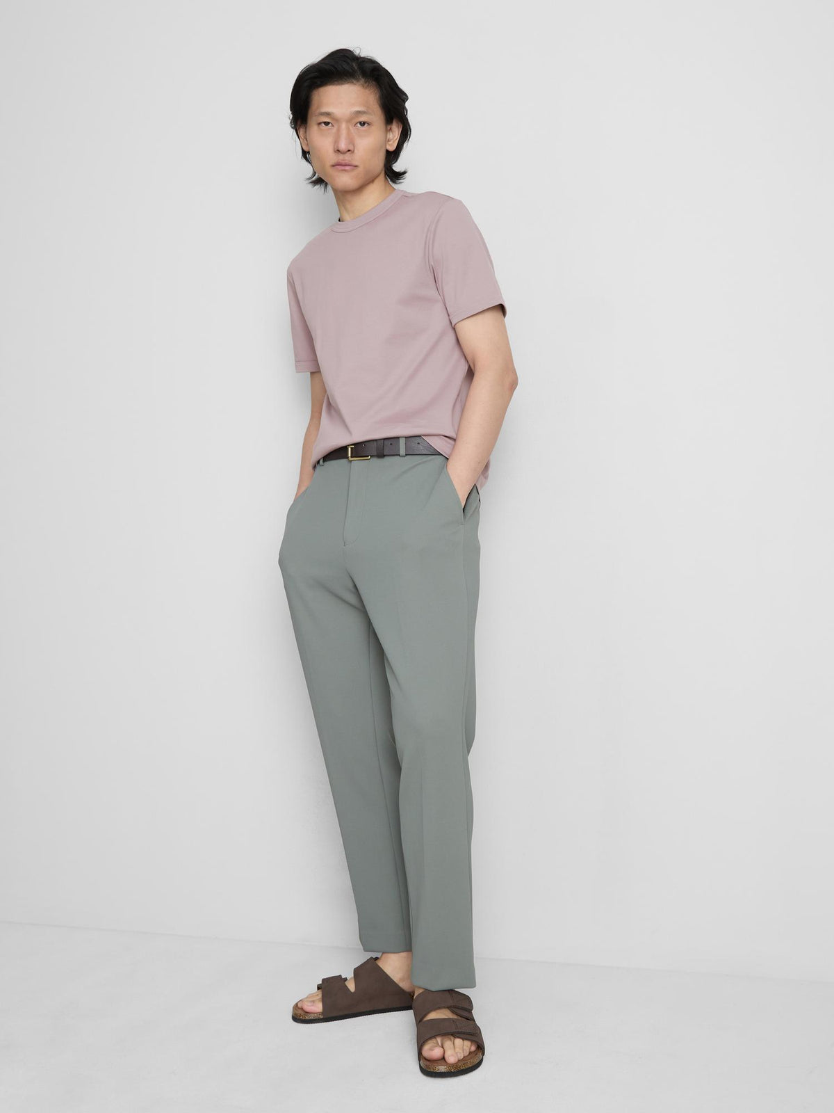 The Edit Slim Fit Cotton T-Shirt - Pink