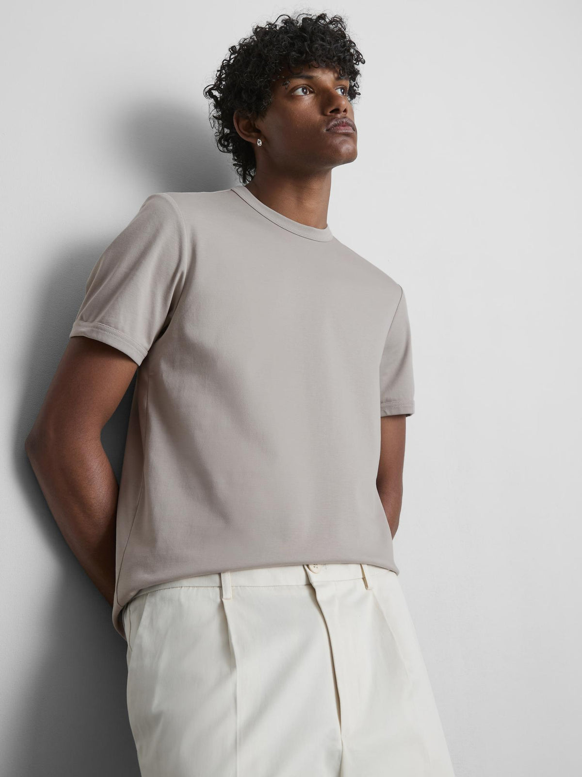 The Edit Slim Fit Cotton T-Shirt - Grey