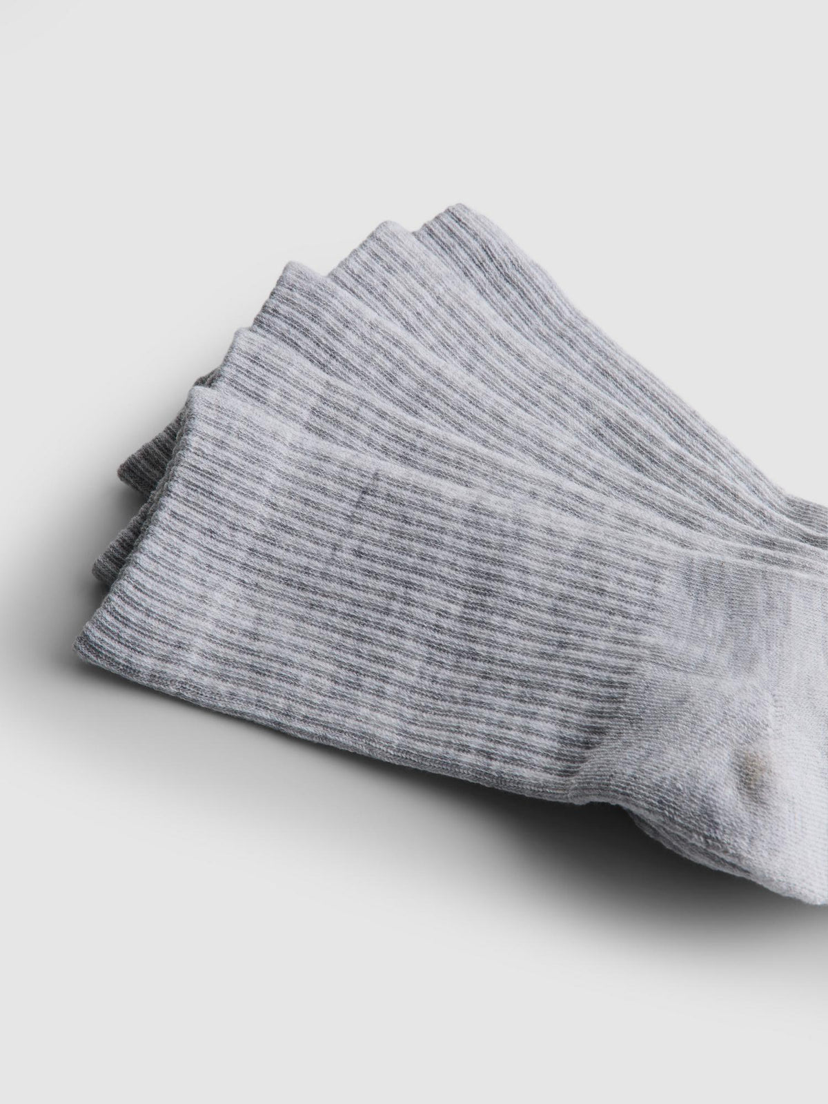 5pk Ribbed Socks - Grey