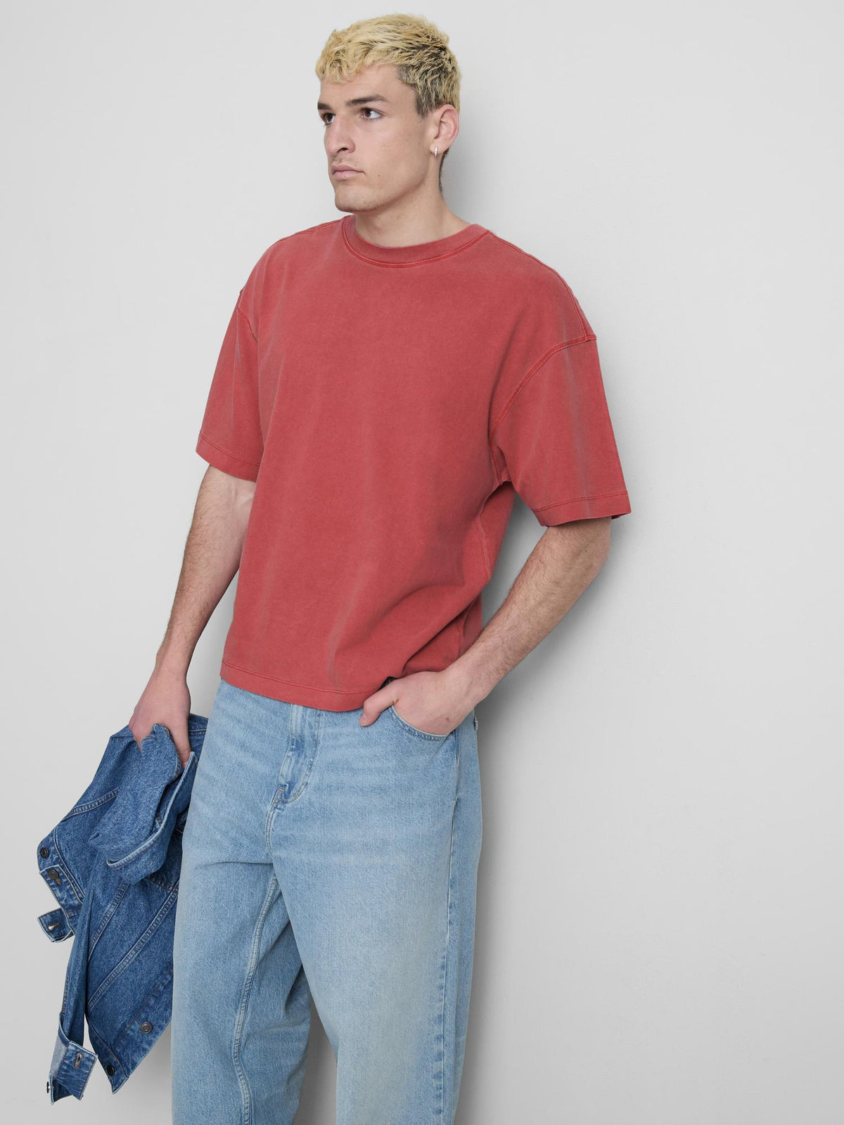 Essential Short Sleeve Boxy T-shirt - Red