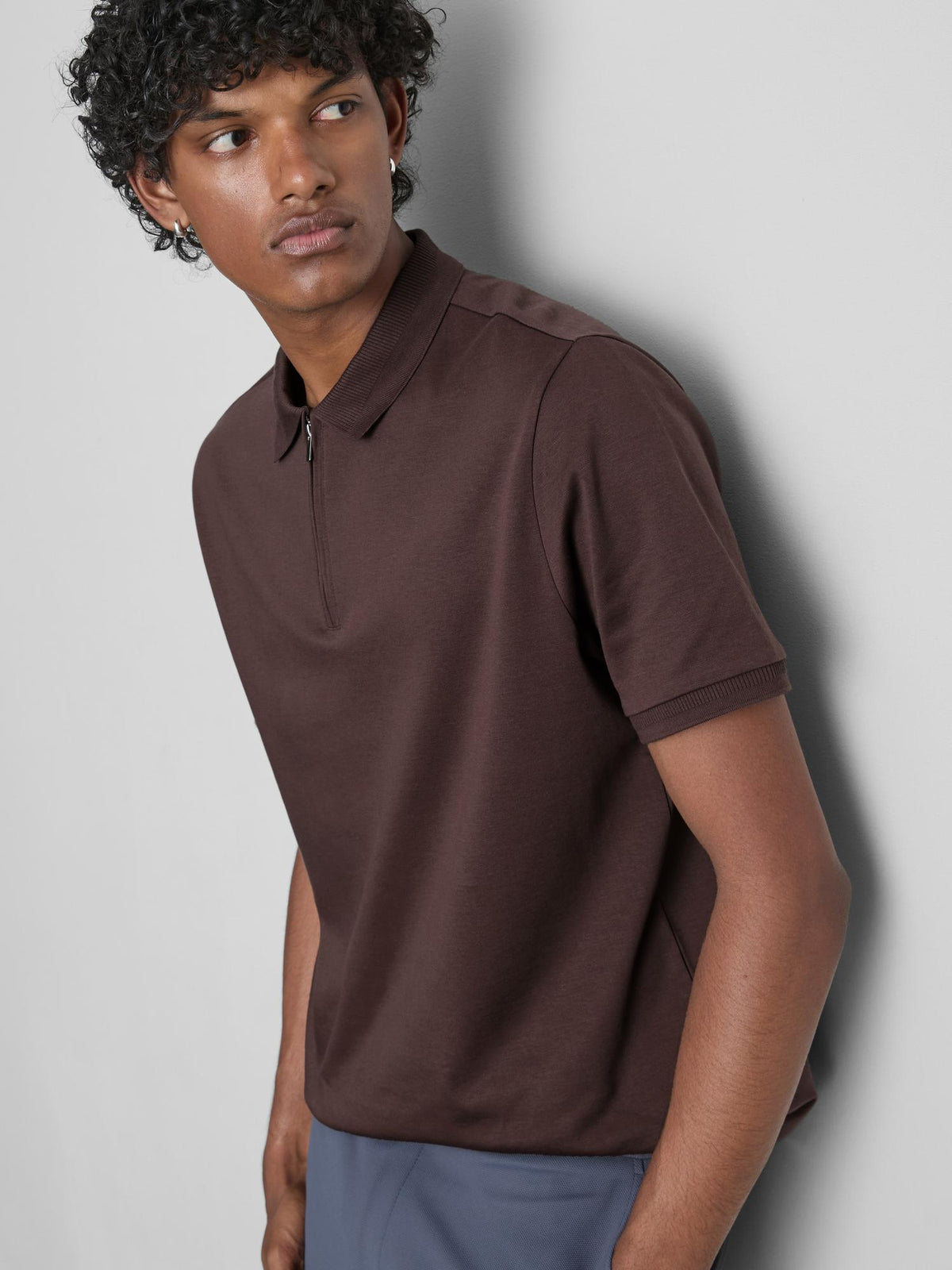 The Edit Smart Polo Shirt - Burgundy